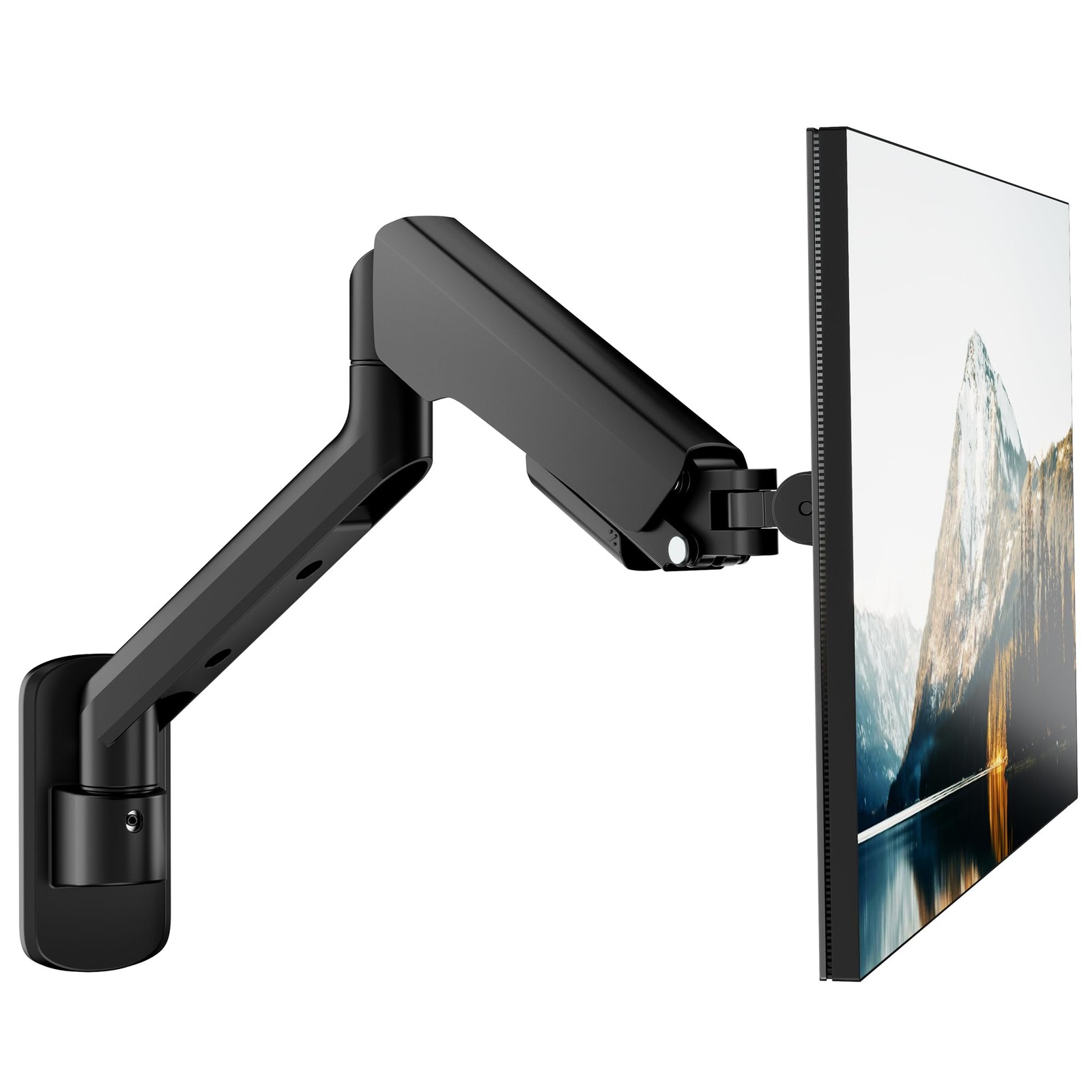 PEGZONE Single Monitor Wall Mount for 17-40 Inch Ultrawide Screen, Fully Adju...