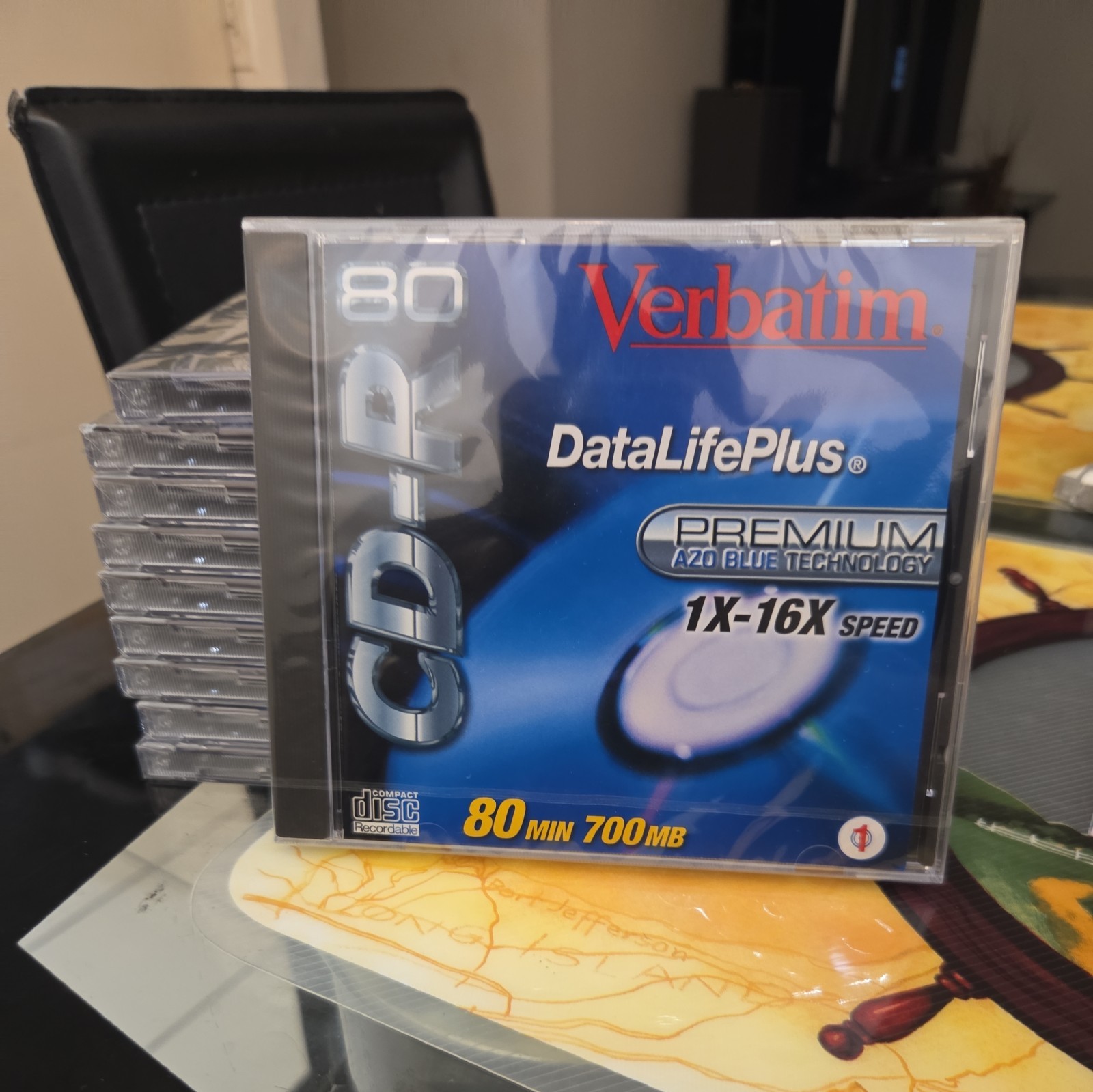 Verbatim DataLifePlus 80 min CD-R Premium AZO Blue Tech 1X-16X Speed Lot  of 10
