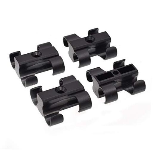 CCD4-4 Dual Cable Clip Clamp Fastening Wire Management 4 Pack () Dual 4 Gauge