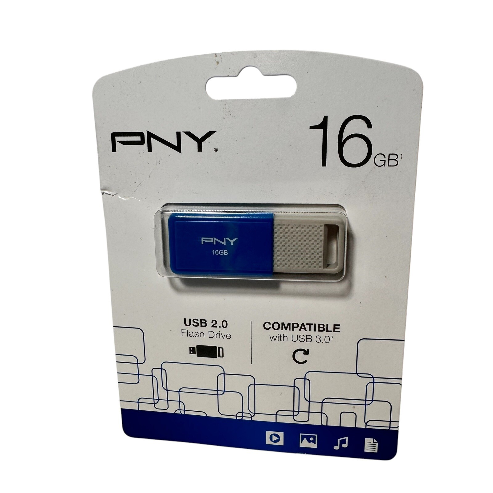 PNY USB 2.0 Flash Drive 16GB -  (P-FD16GODM-GE)