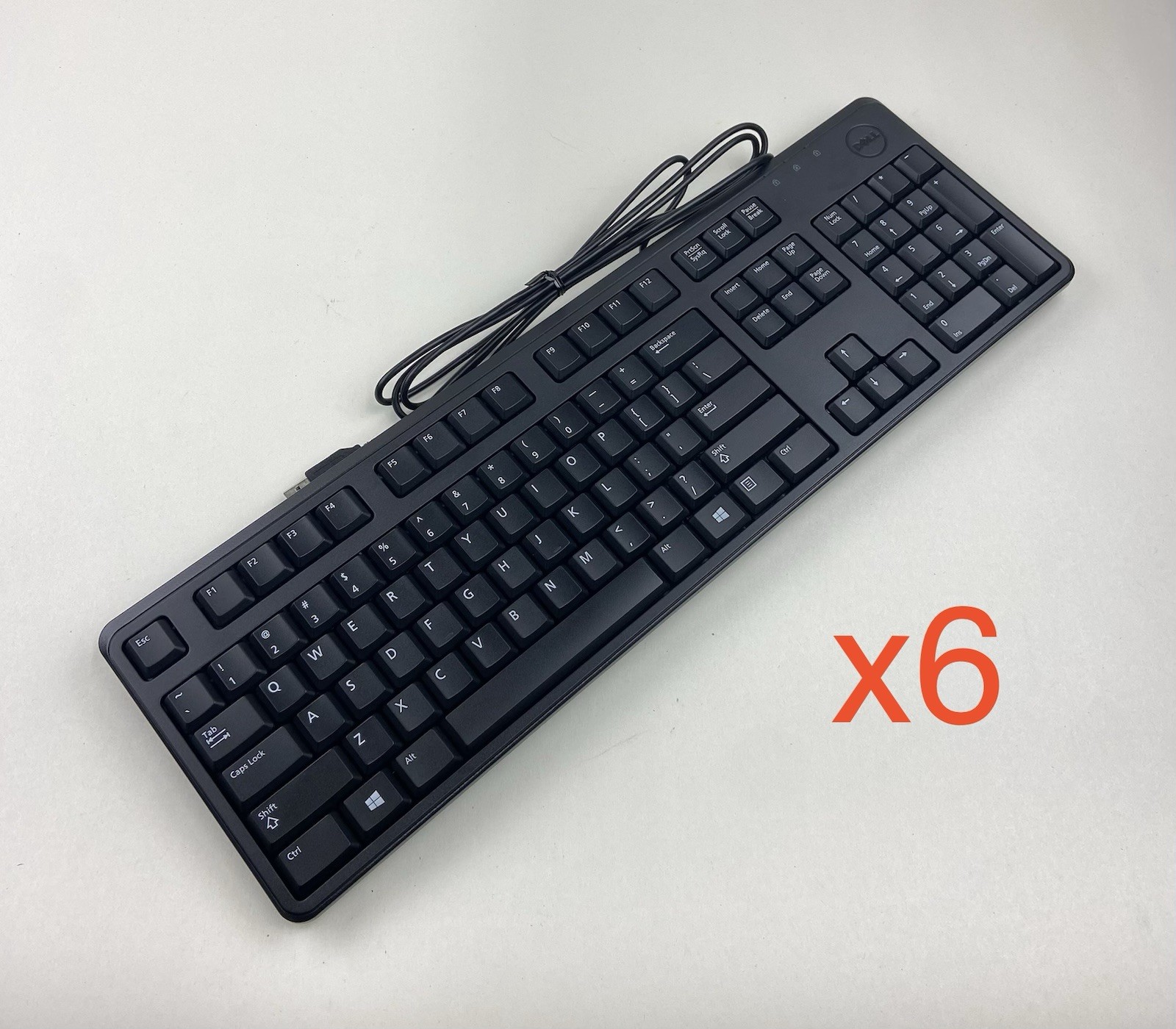 Dell KB212-B WIRED USB Qt Key Keyboards - Lot of 6