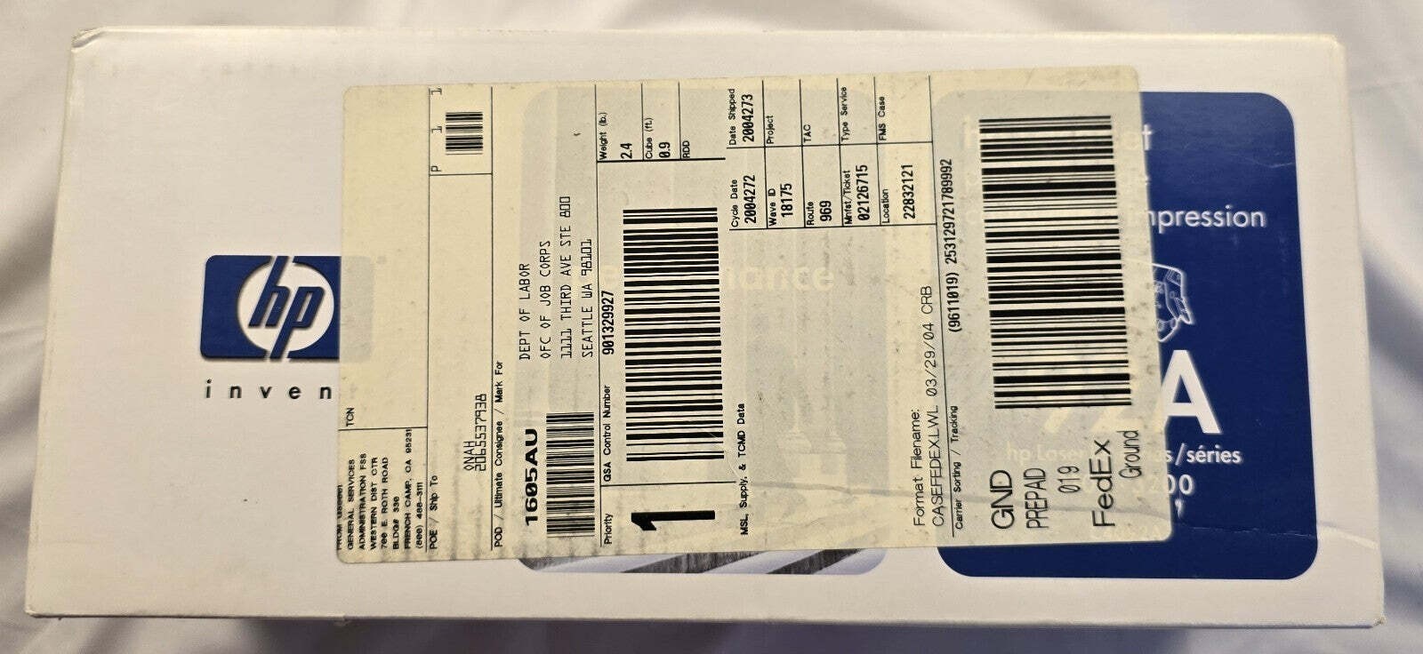 Genuine HP 92A C4092A Black Toner Cartridge Sealed LaserJet 1100 3200