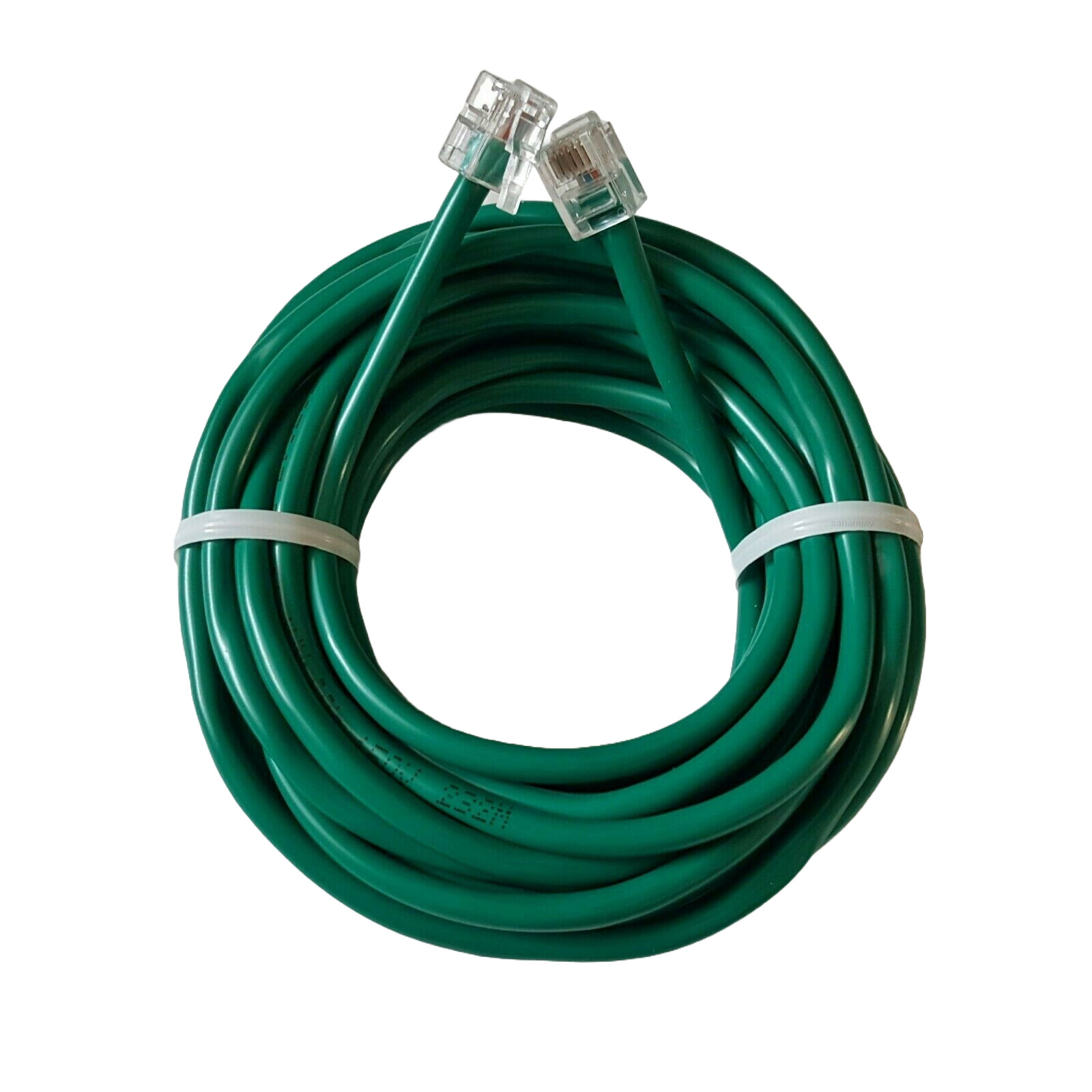 RJ11 RJ12 CAT5e Green DSL Telephone Data Cable for Centurylink, AT$T, Frontier .