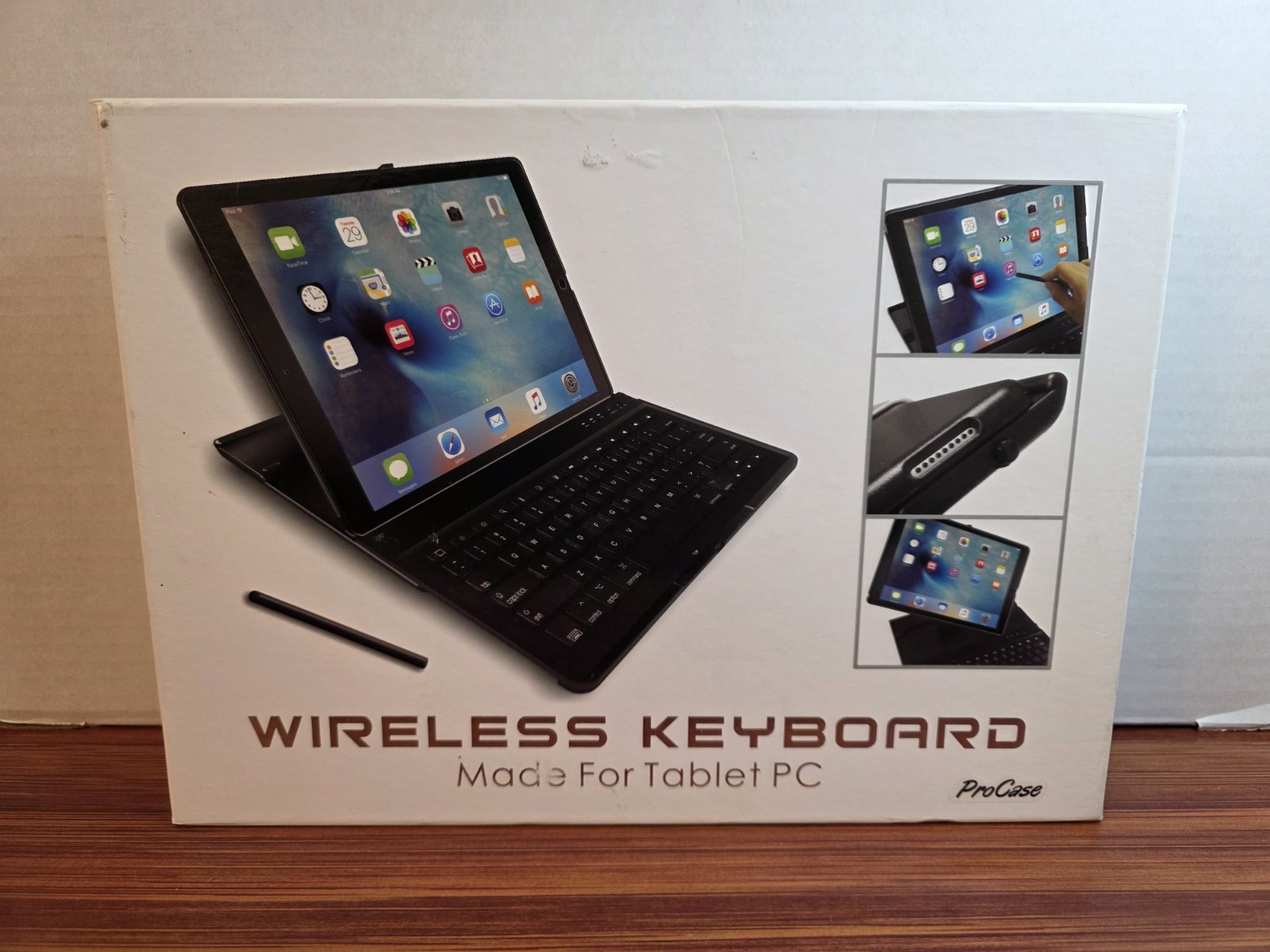 ProCase Wireless Keyboard For Tablet PC, Black