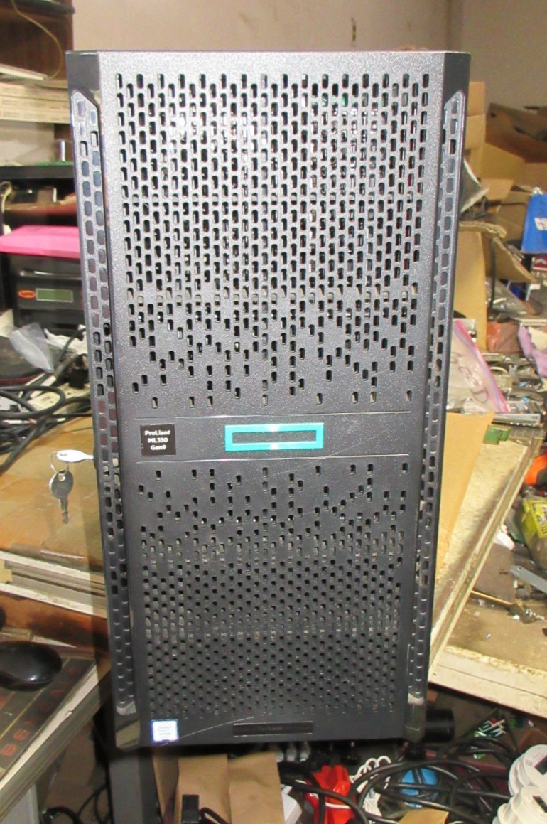 HP Proliant ML350 Gen9 Tower Server 2.1GHz 32GB DDR4 3x300GB HD RAID 500W PSU