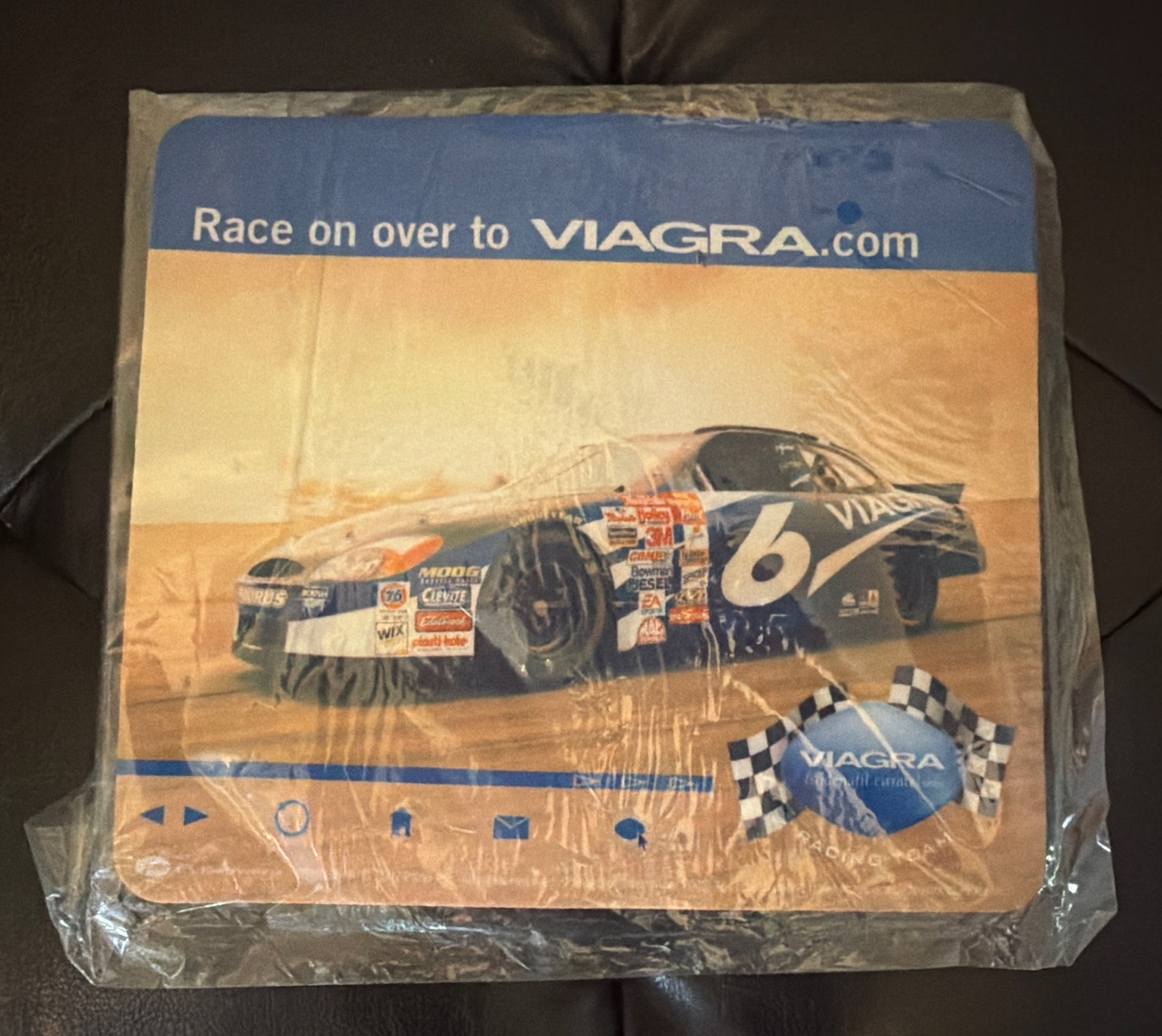 VIAGRA Racing Team Mouse Pad Old Man Humor Gift Men’s Milestone Birthday Joke