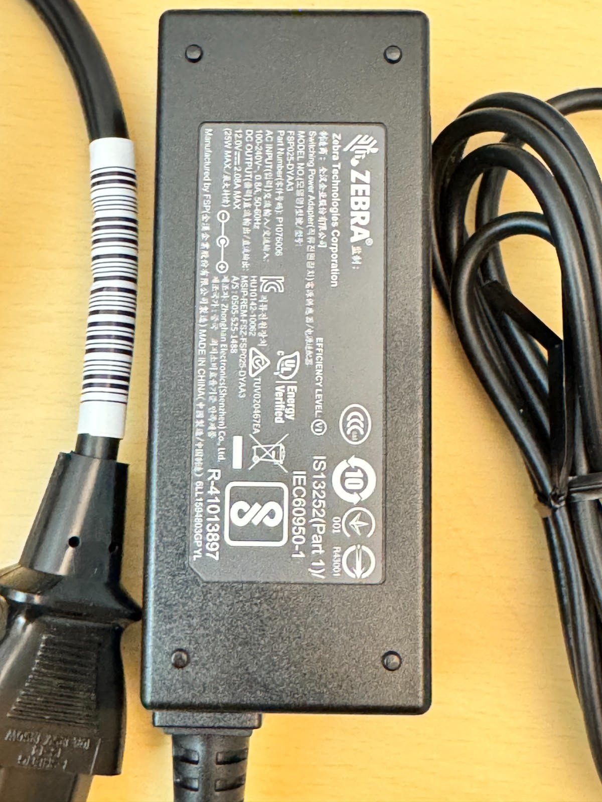 NEW OEM Genuine Zebra AC Adapter Charger P1031365-024 for Zebra Label Printers
