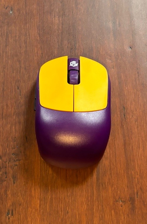 G-Wolves HSK Plus HSK+ Wireless Gaming Mouse Purple Yellow Light Use Tested