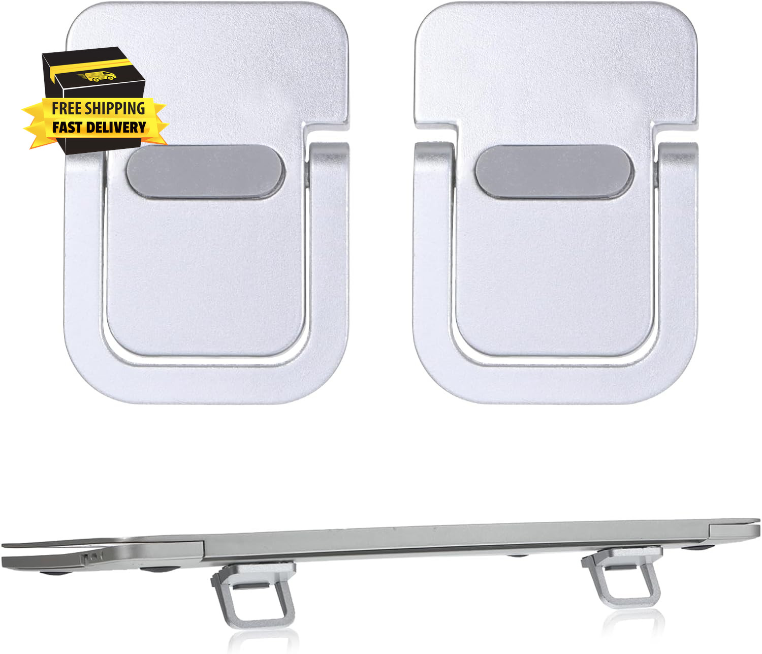 2PCS Mini Laptop Stand for Desk, Keyboard Stands, Portable Laptop Stand Foldable