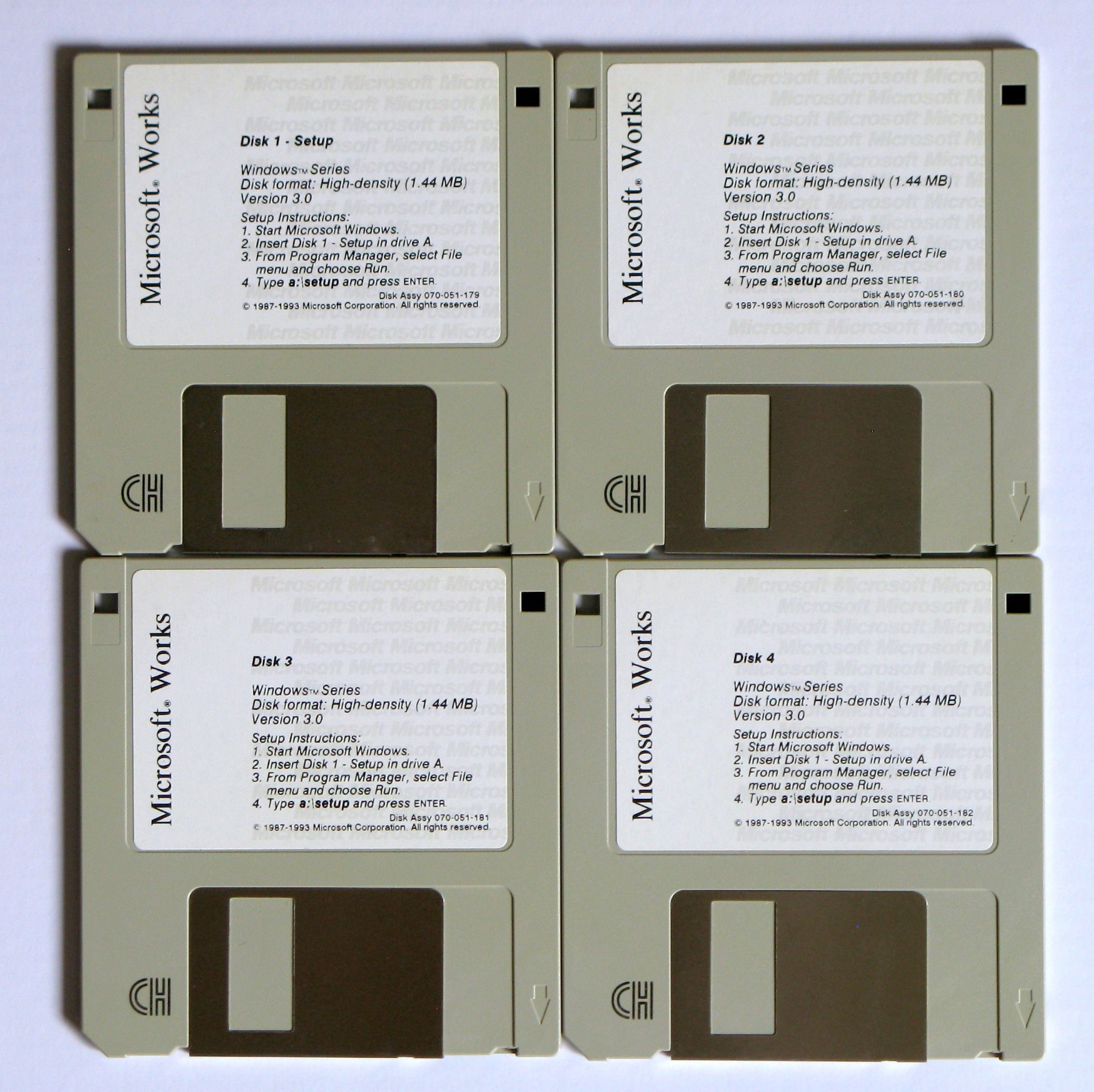 👀 Microsoft Works 3.0 For Windows 3.x and 95/98  💾 3.5" 1.44 MB Disks 💾 ✅ 🆗