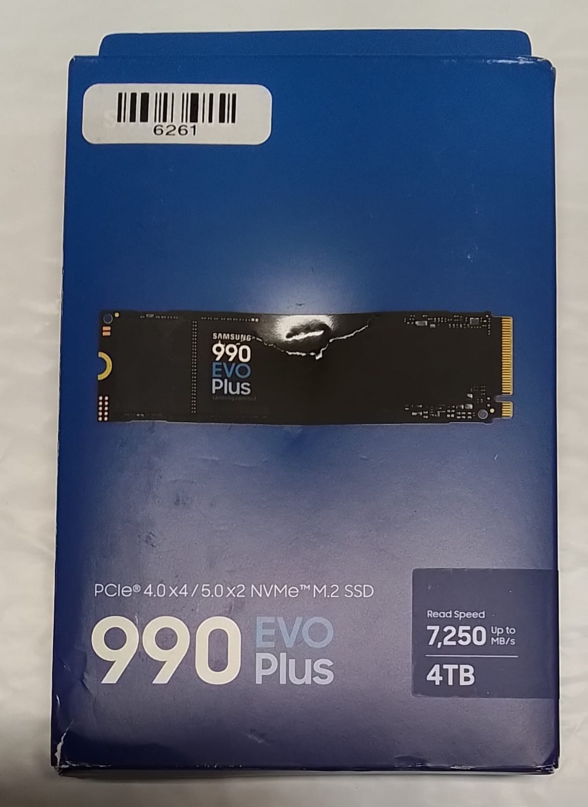 Samsung 990 EVO Plus 4TB PCIe Gen 4x4 NVMe Internal M.2 SSD Open Box