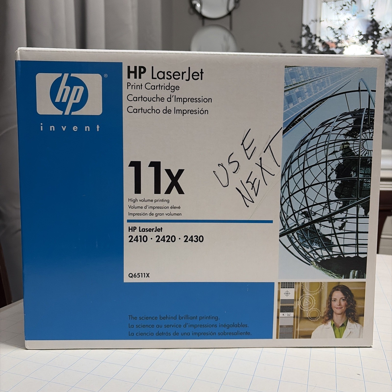 New In Box HP Laserjet Print Cartridge Black 11X 2400 Series Q6511X