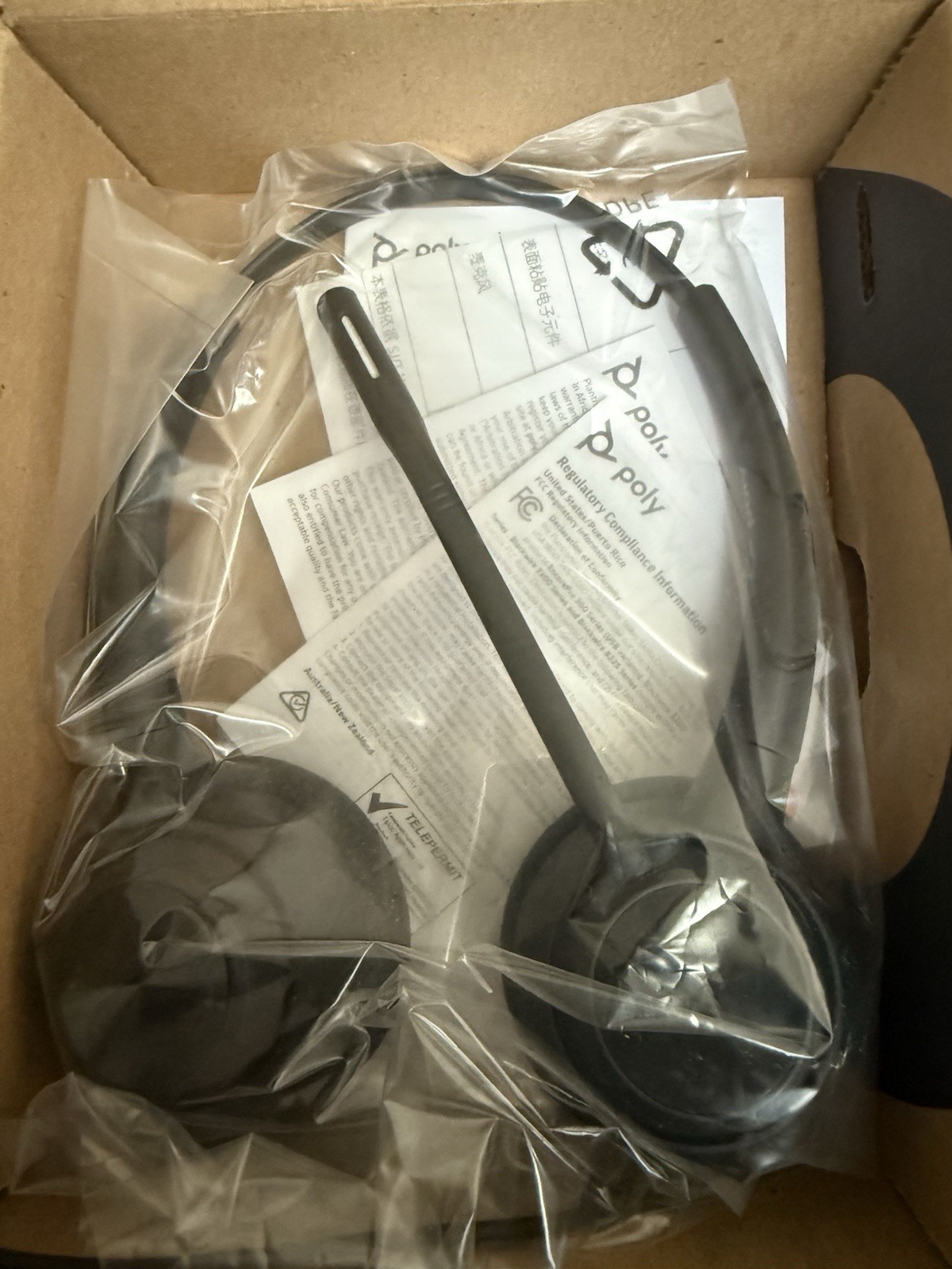 Poly EncorePro 320 Binaural Headset TAA (77T26AA) Brand new In Box