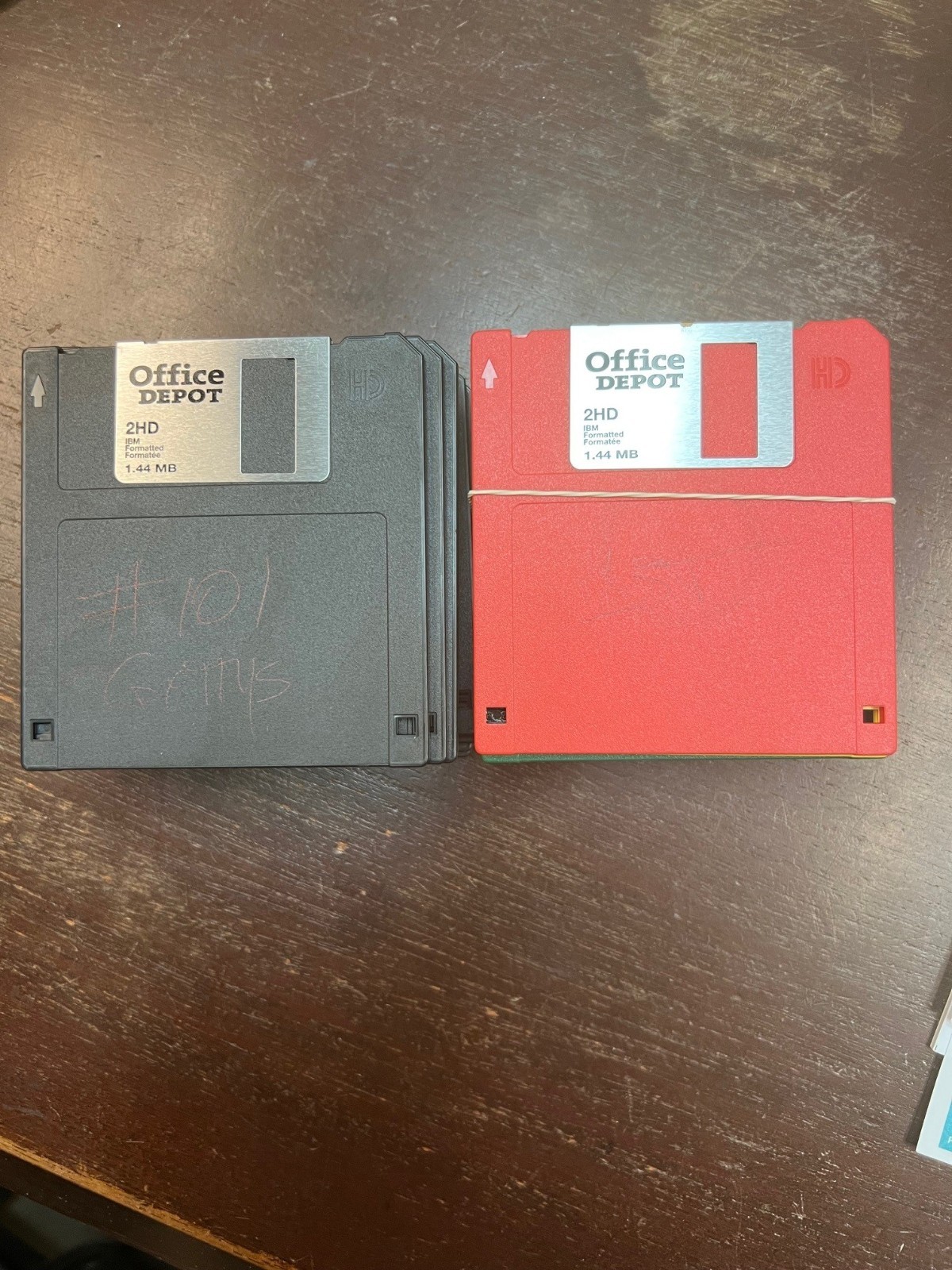 3.5 inch floppy disks, Used and Re Formatted. Writing On Most Disk Shells.