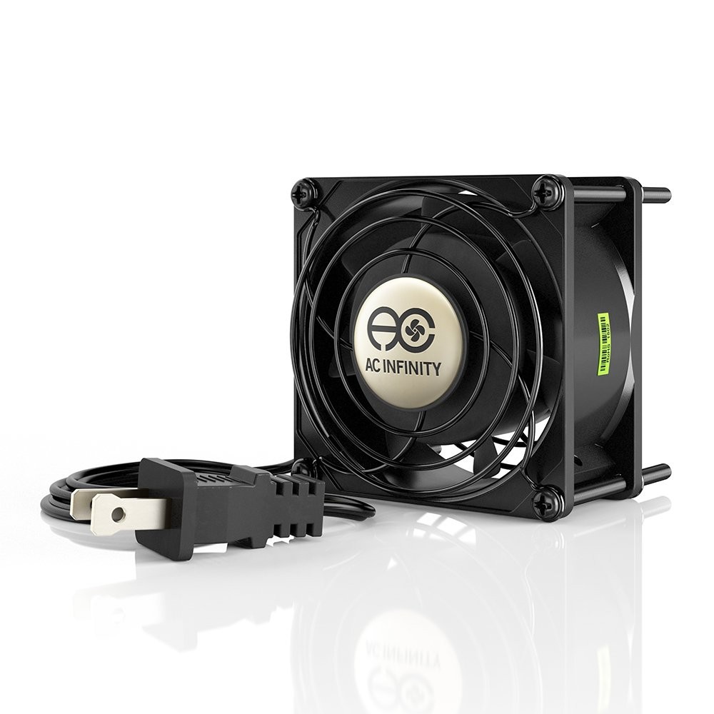AC Infinity AXIAL 8038, Quiet Muffin Fan, 120V AC 80mm x 38mm Low Speed, ULCe...