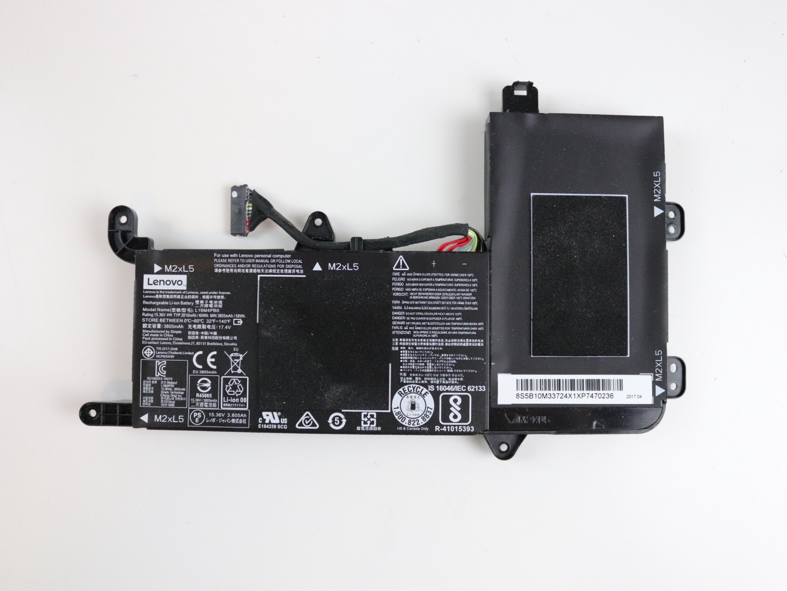 Genuine L16M4PB0 L16S4TB0 5B10M337 Battery for LENOVO Y720-15LKB Legion y720-15i