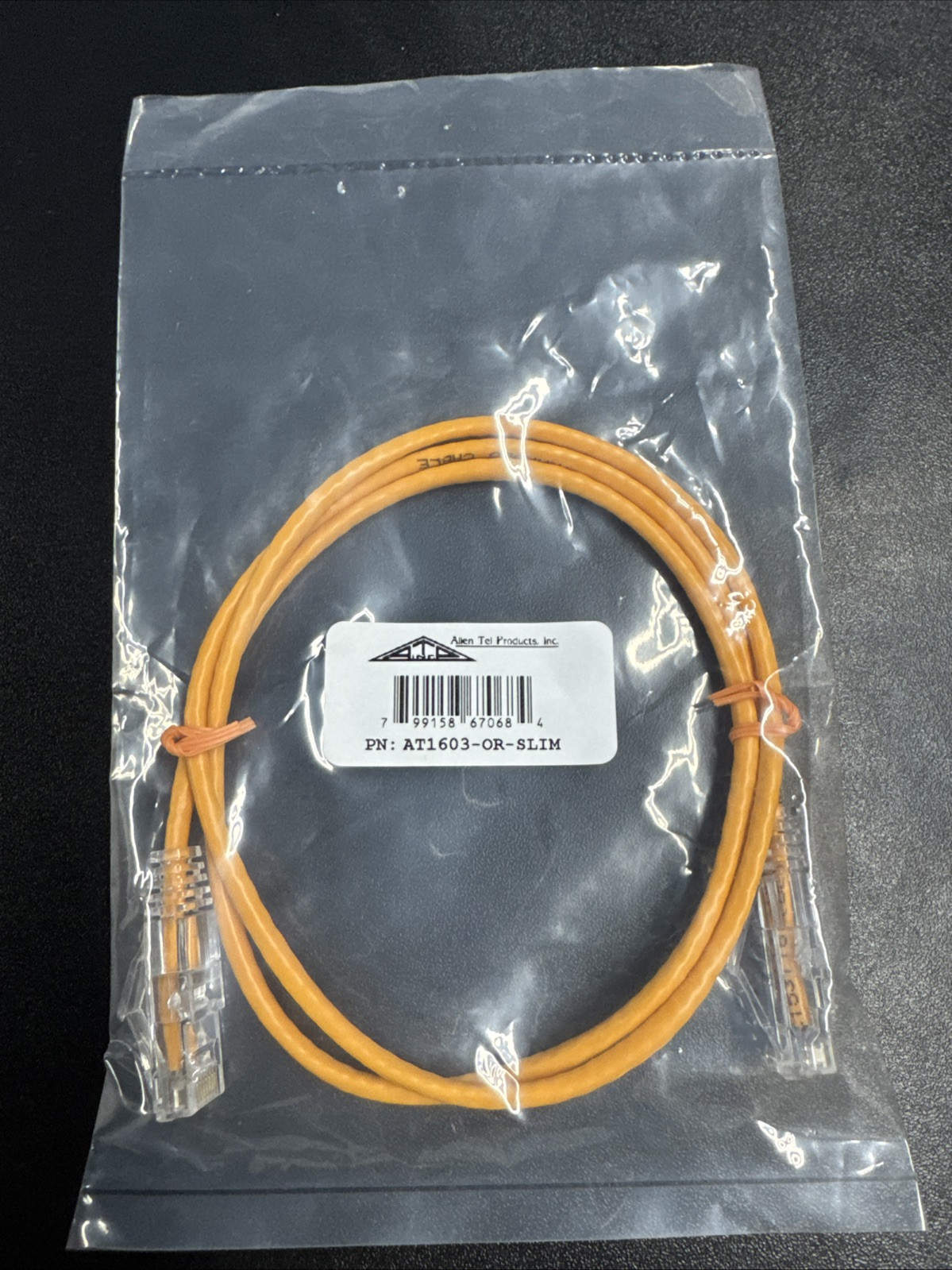 (10pk) 3ft Cat6 10GB Orange Snagless Patch Cable