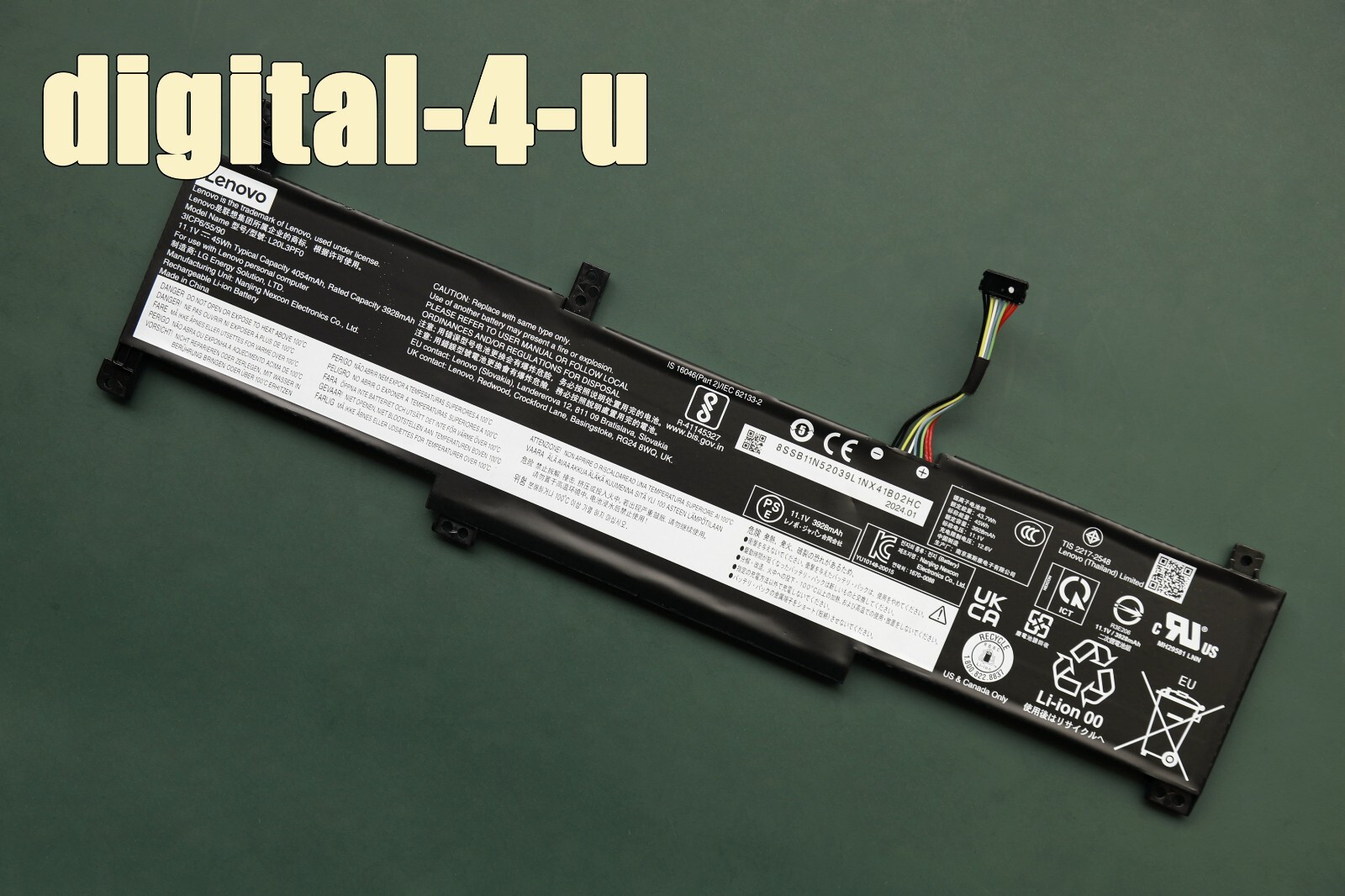 New Genuine L20C3PF0 L20M3PF0 Battery for Lenovo IdeaPad 3 14ITL6 15ITL6 17ALC6