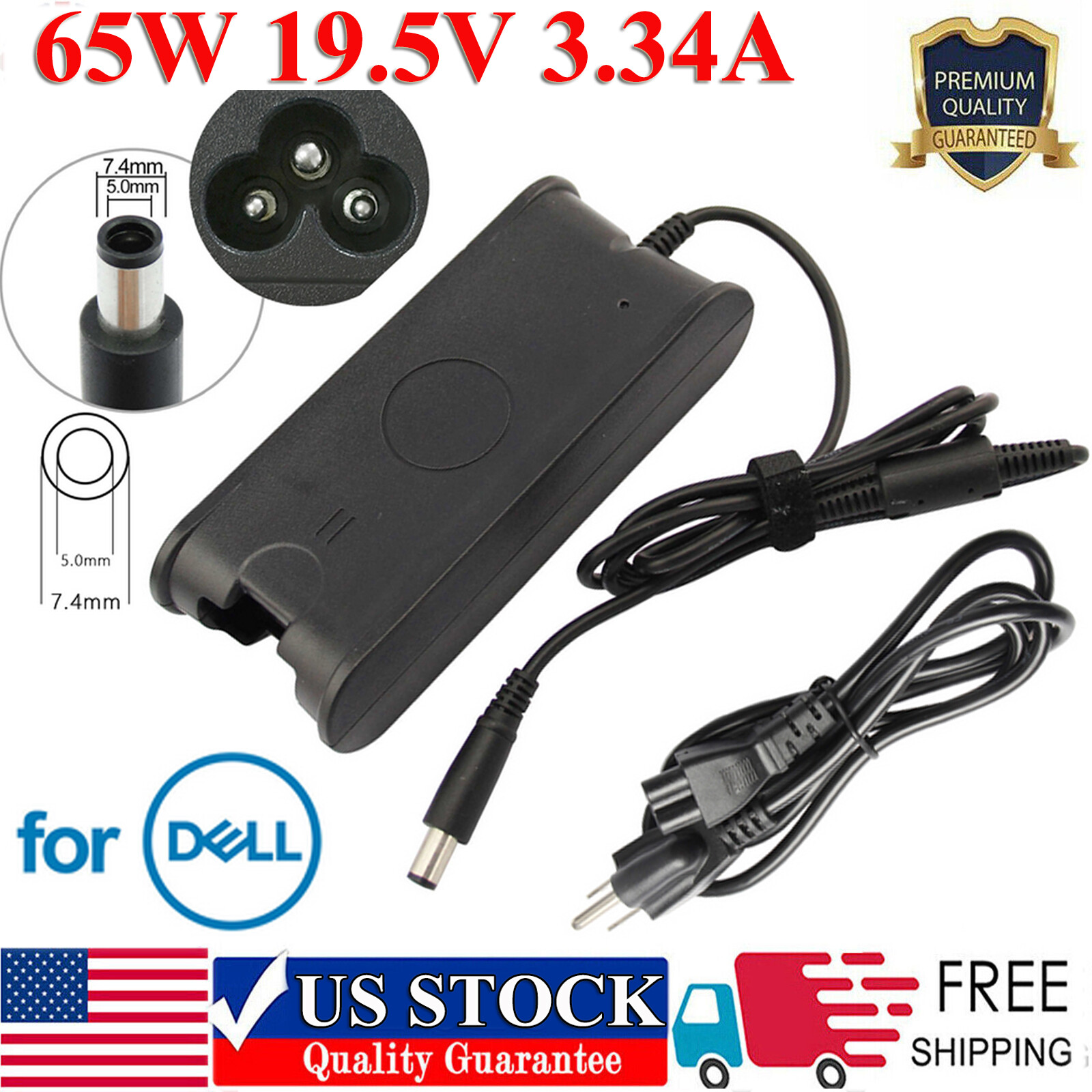 Ac Adapter Charger for Dell Inspiron 17 1750 1764 1720 1721 17R (N7010) (N7110)