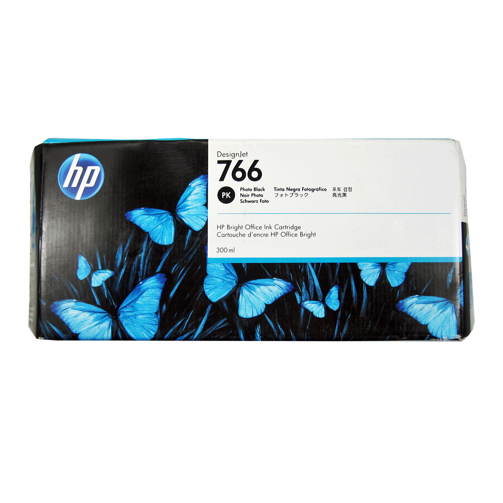 HP 766 Photo Black 300ml Ink Cartridge DesignJet XL 3600 MFP Series (Retail Box)