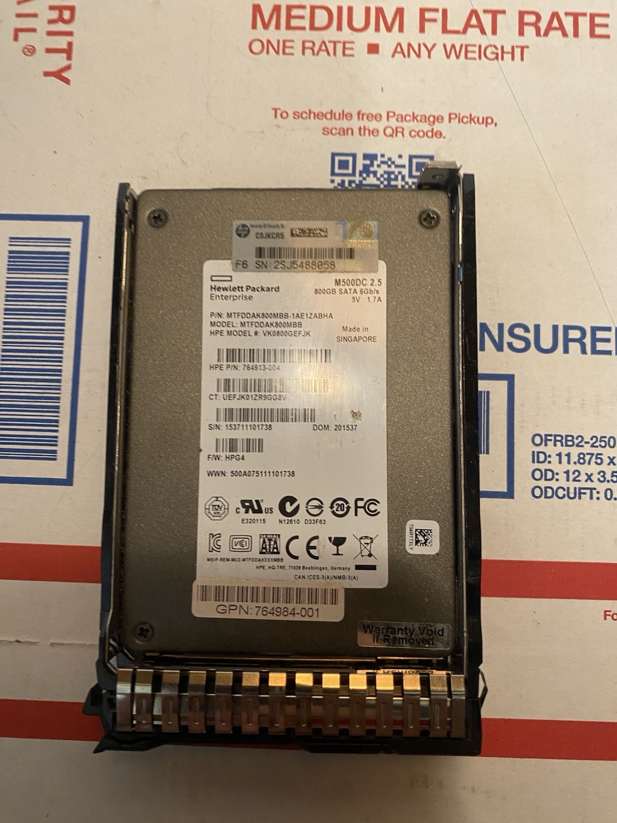 Micron M500DC MTFDDAK800MBB 800GB 2.5" SATA 6GB/S Solid State Drive