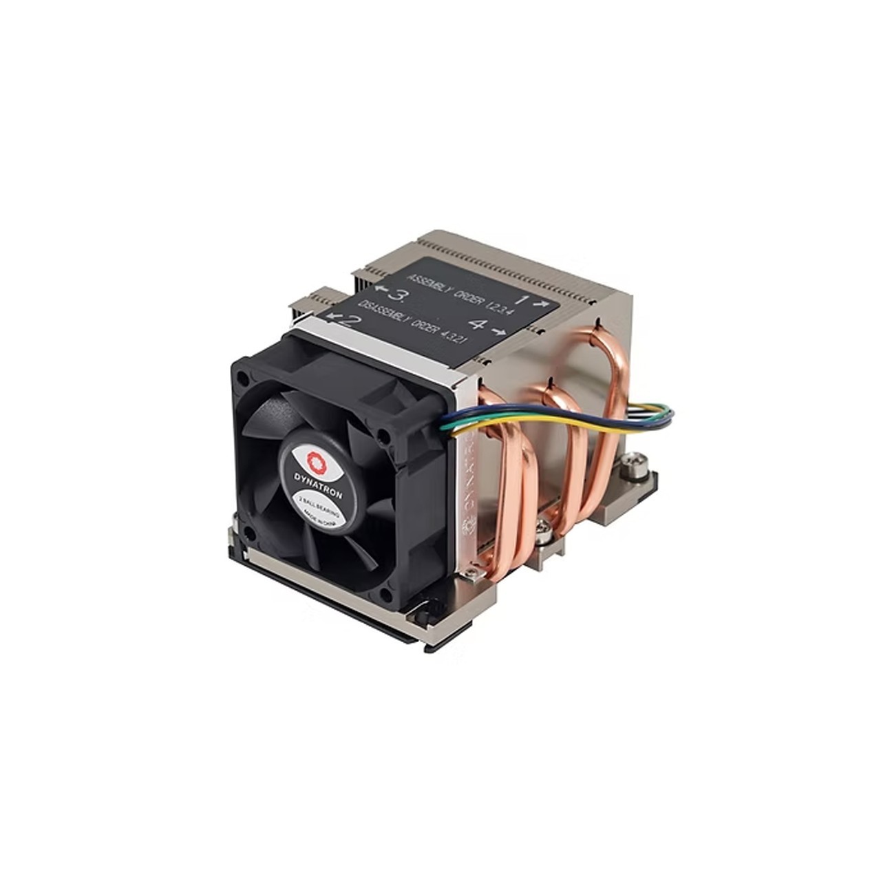 Dynatron B5 2U CPU Cooler LGA3647 Narrow 4 Heatpipes Active Heatsink - Brown Box