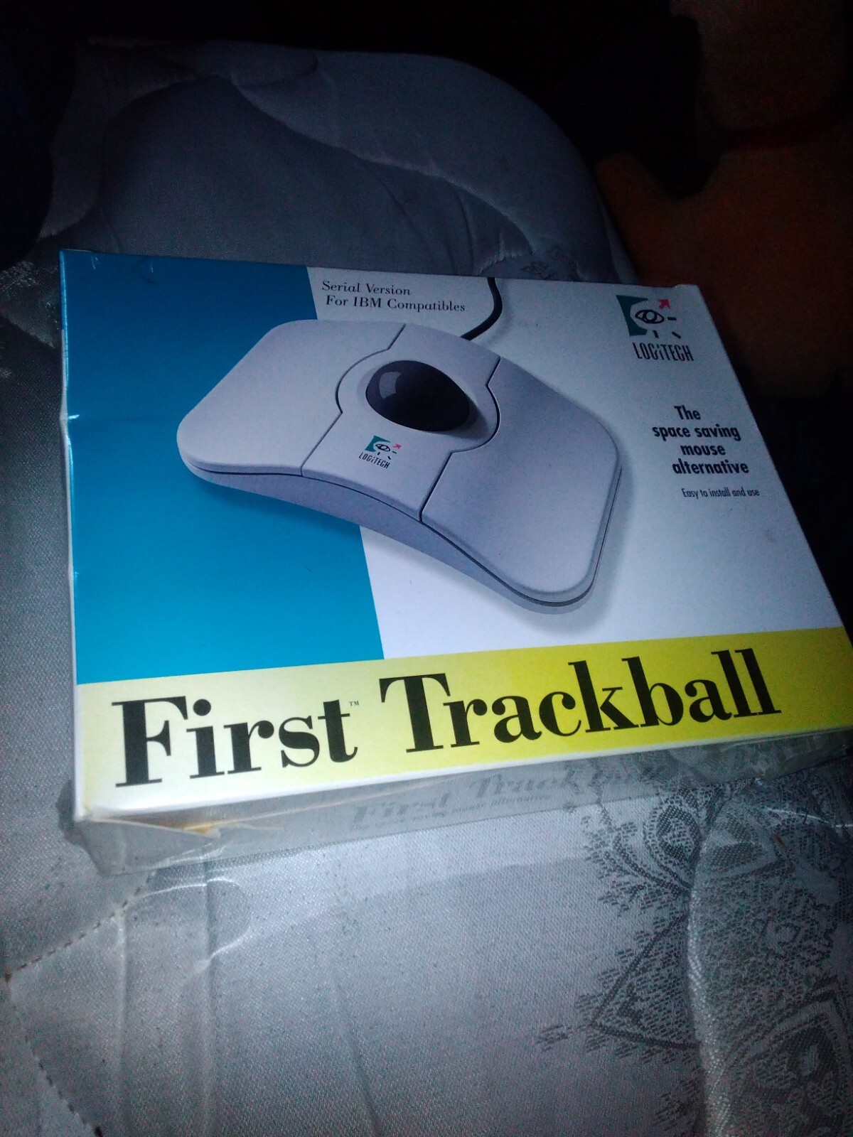 VINTAGE Logitech First Trackball Mouse 1993 NEW SEALED ultra rare 30 years old