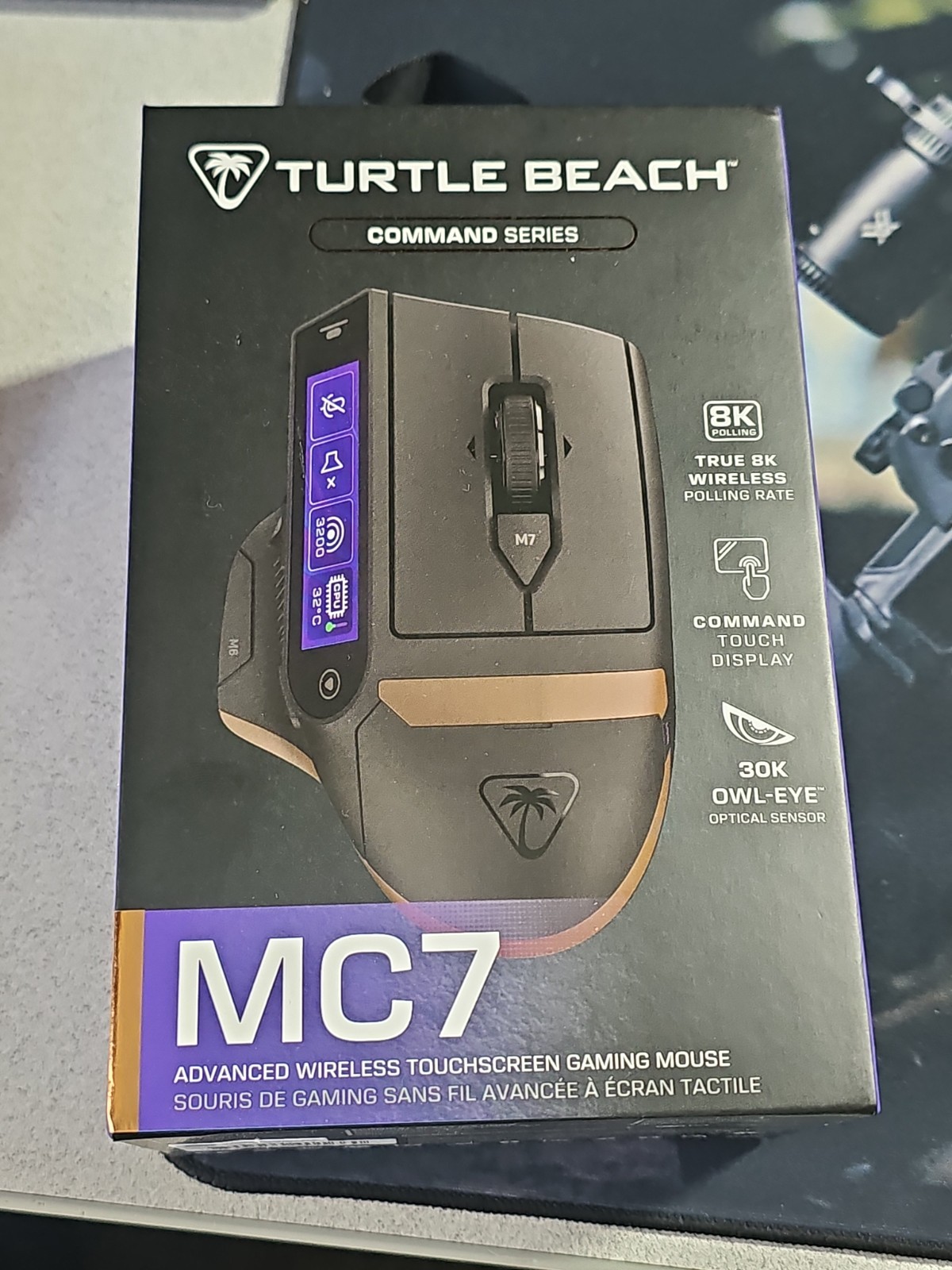 Turtle Beach Command MC7 Wireless 8K Customizable RGB Gaming Mouse New SEALED