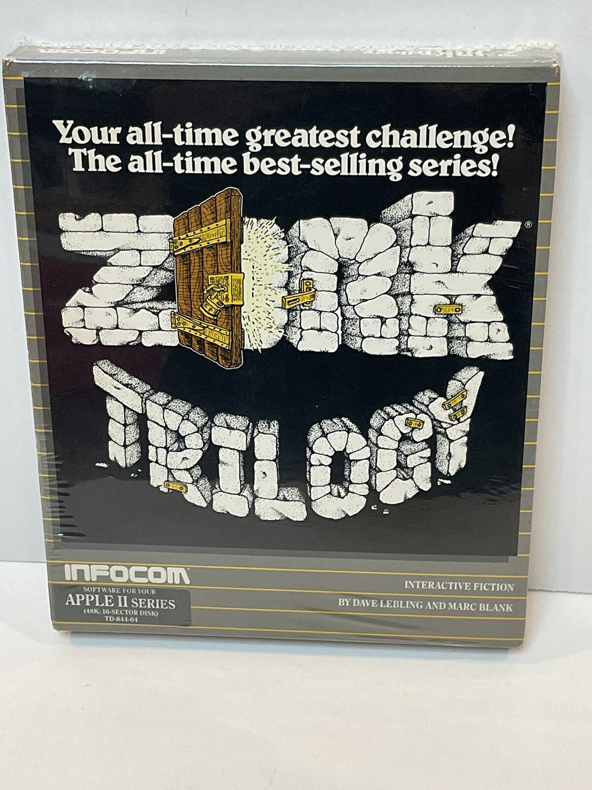 Vintage Software Game Apple II ZORK TRILOGY Infocom Sealed NOS