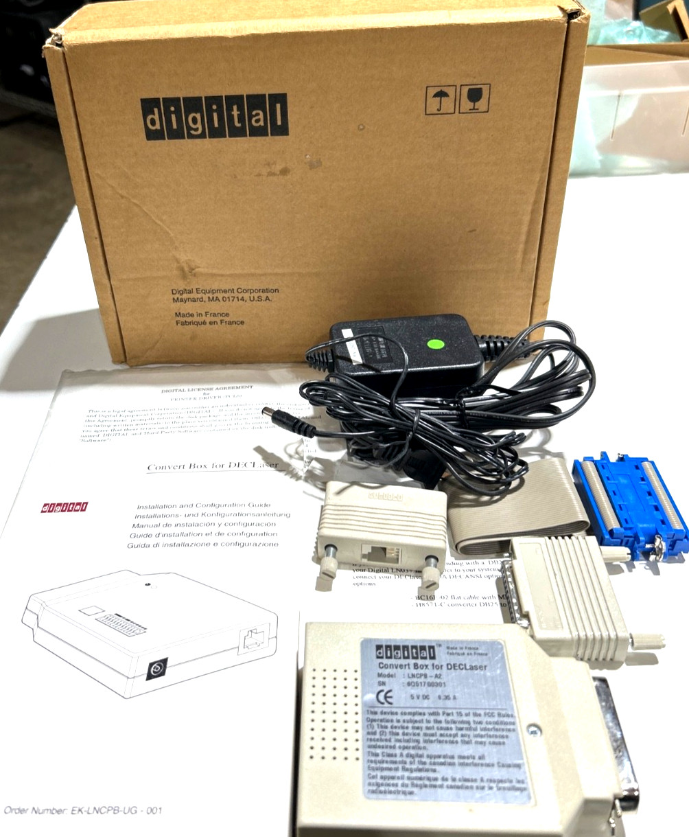 DEC Digital Corporation LNCPB-A2 Convert Box for DECLaser- New 