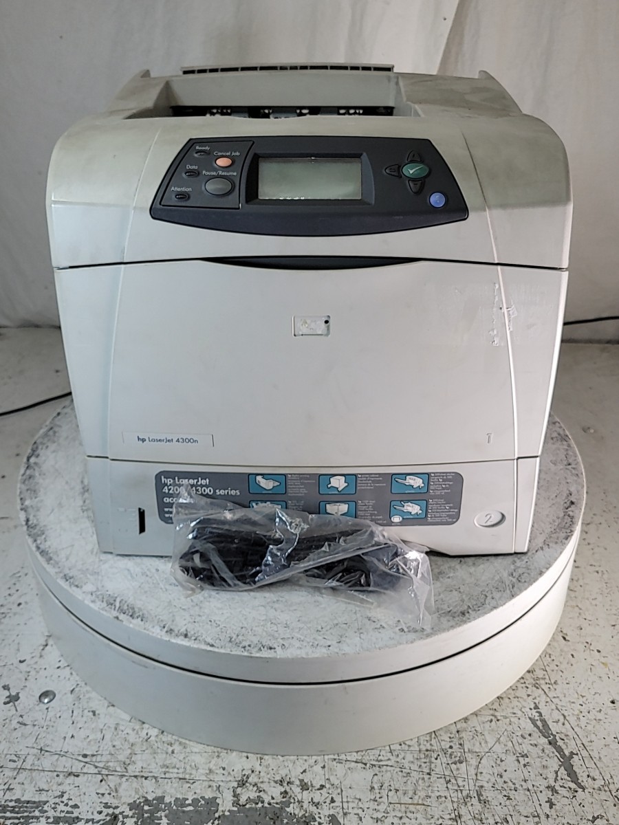 HP LaserJet 4300n Q2432A Laser Printer 32K SEE NOTES
