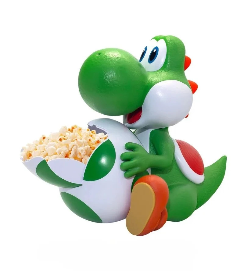 Super Mario Galaxy Movie Movie Yoshi Luma Bob Omb Kart Popcorn Bucket Mushroom Cup NEW
