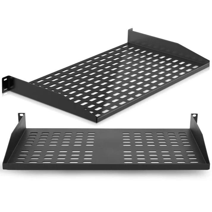 NEW Pair of Pyle 1U 10" shelves for 19" Server Rack PLRSTN14UX2 - 