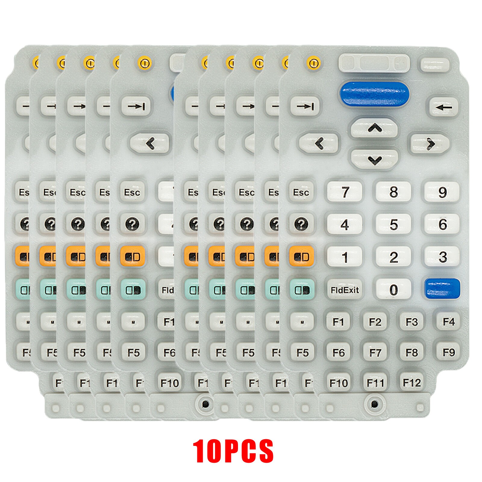 10Pcs Numeric and Function 38-Keys Keypad Replacement for Intermec CK3R CK3X