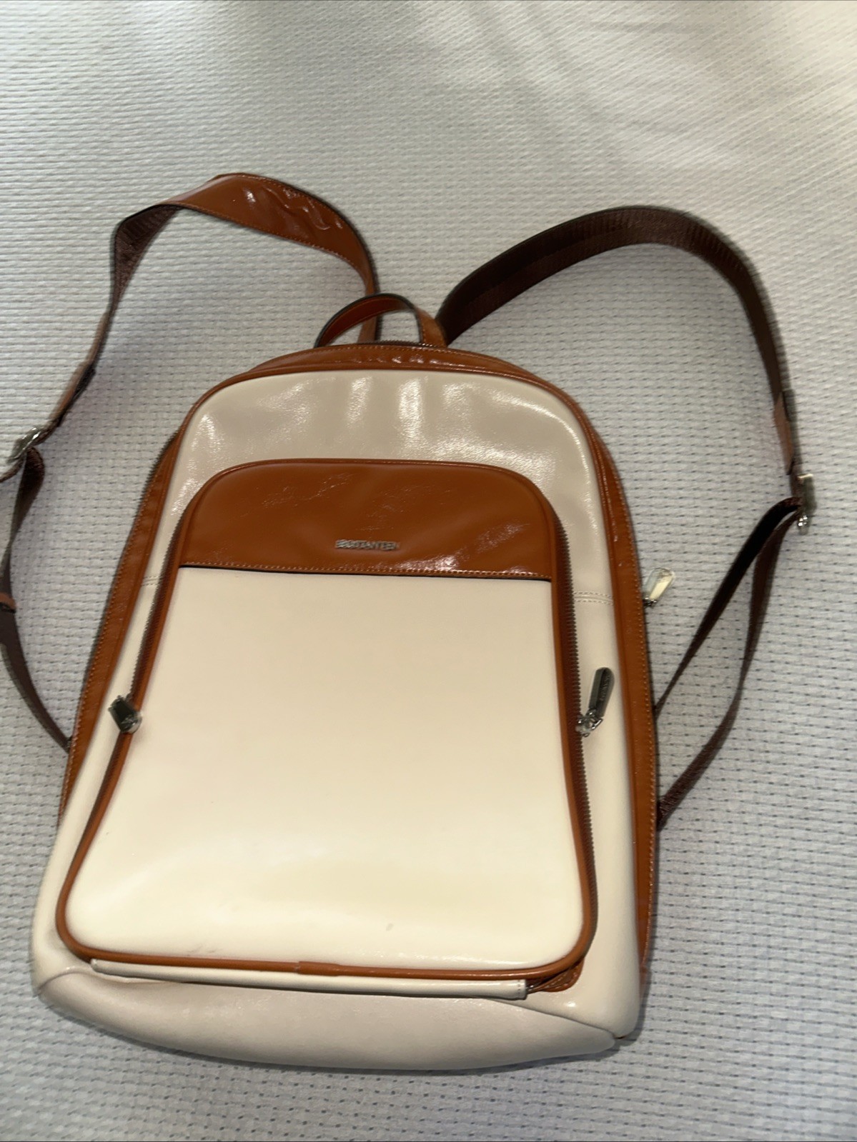 Bostanten Leather Laptop Backpack For Women 15.6 Inches Computer Bag Travel Work