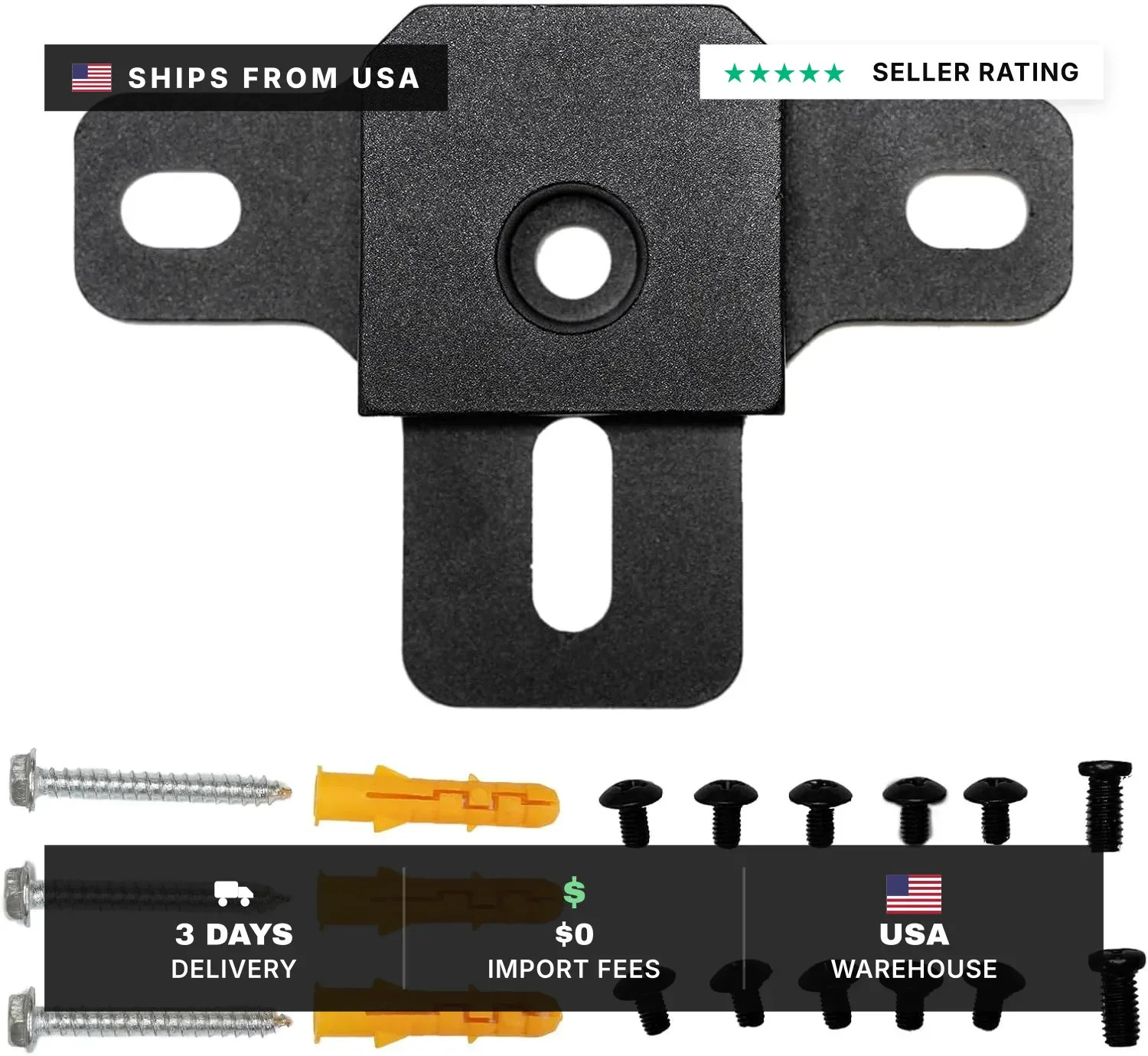 3D Hologram Fan Bracket Backplate,Suitable for Wall and Tripod Mounted,Compatibl