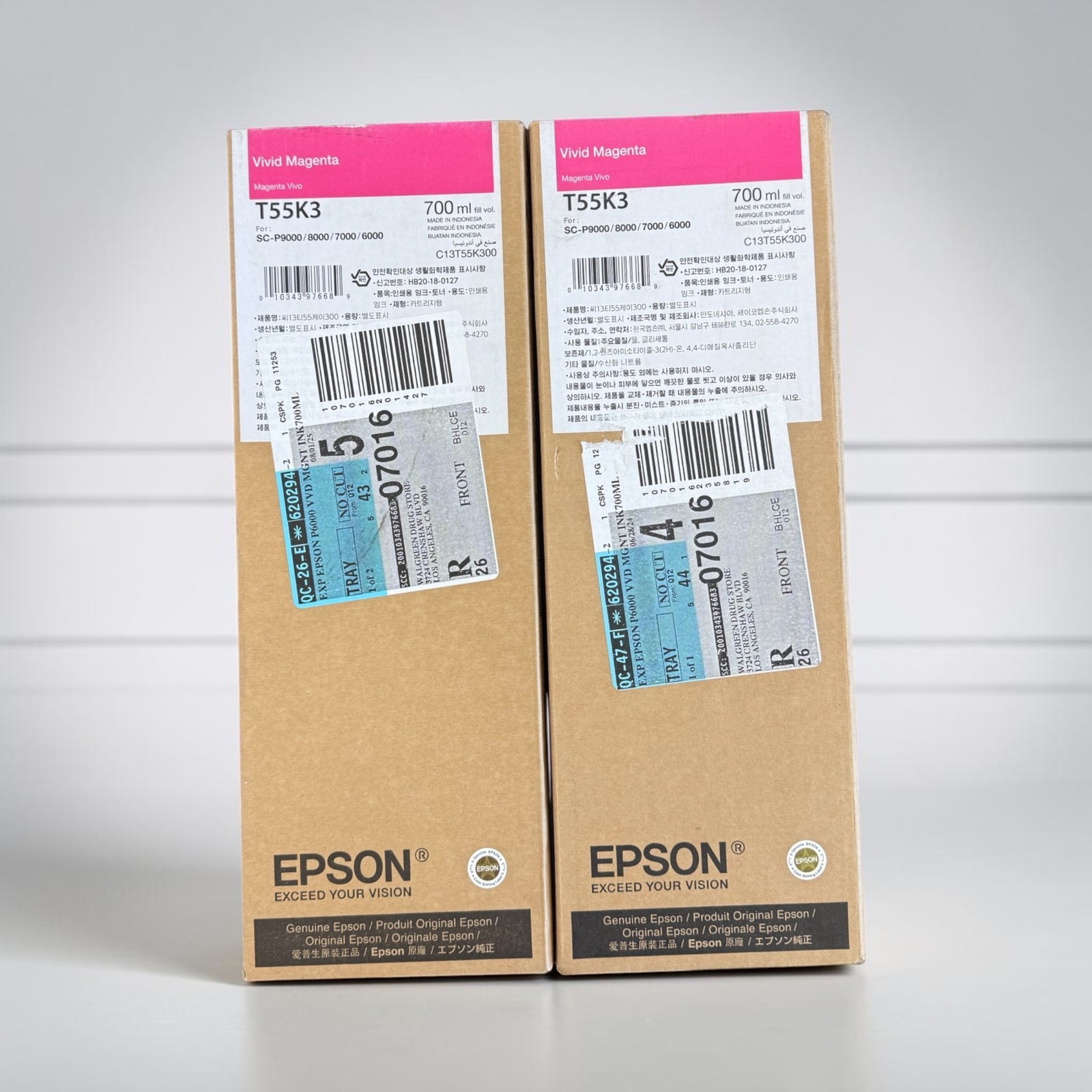 OEM Epson T55K3 Vivid Magenta Ink Cartridge 700ml Sealed Expired 2024 2025