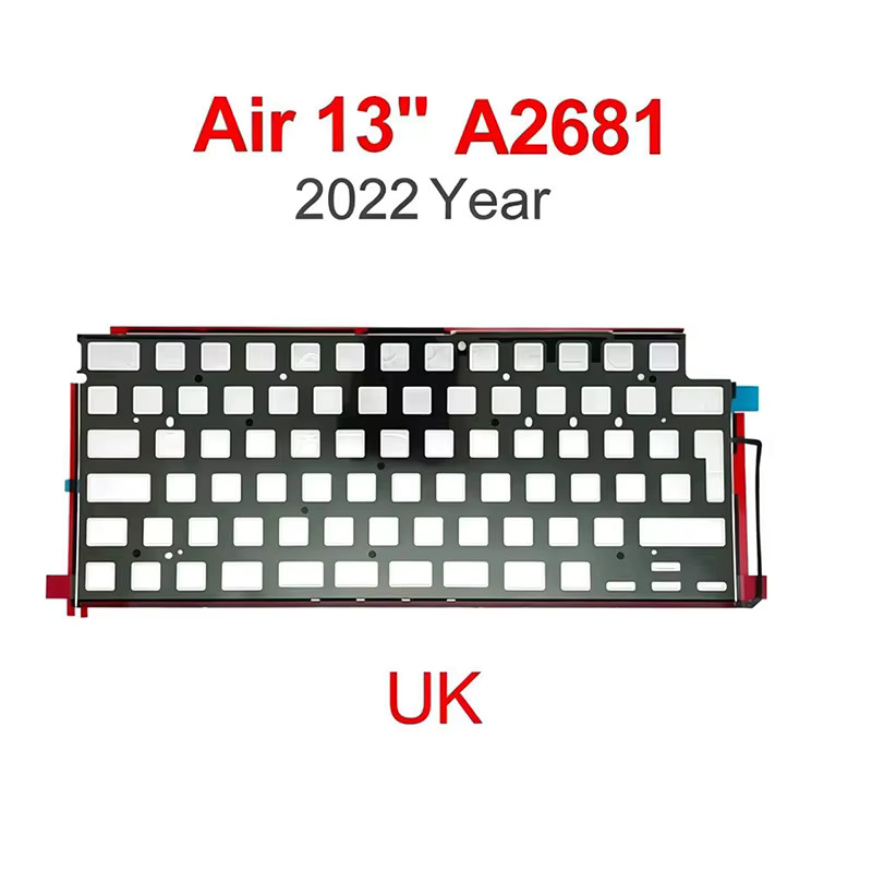 New Laptop Keyboard Backlight UK Big Enter key For MacBook Air 13.6" M2 A2681 Ke