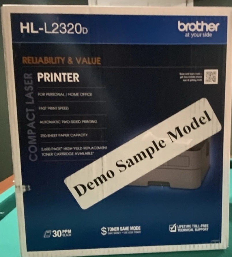 Brother HL-L2320D Monochrome Laser Printer, Duplex, USB, 30ppm, 2400x600 DPI