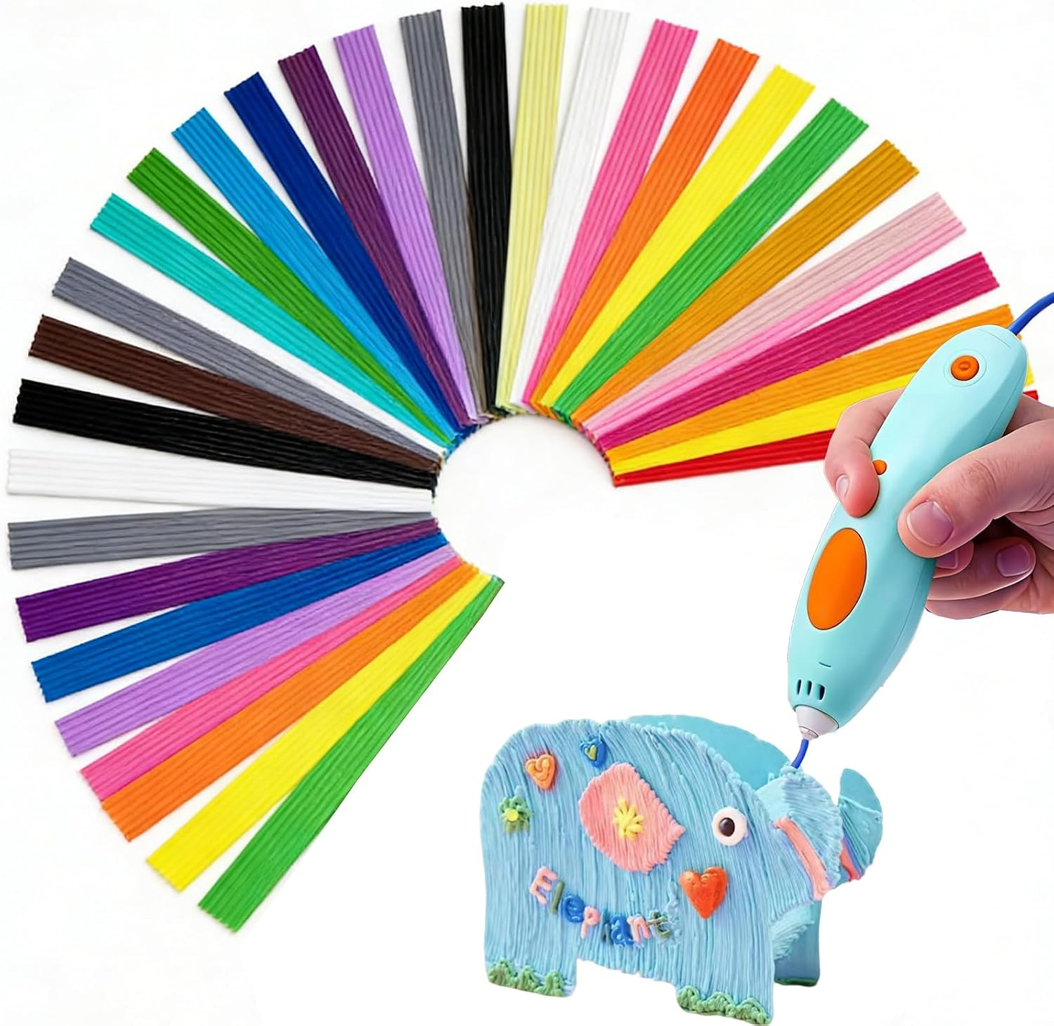 320 Pcs 32 Colors 3D Doodler Pen Filament Refills for 3Doodler Start+ Only
