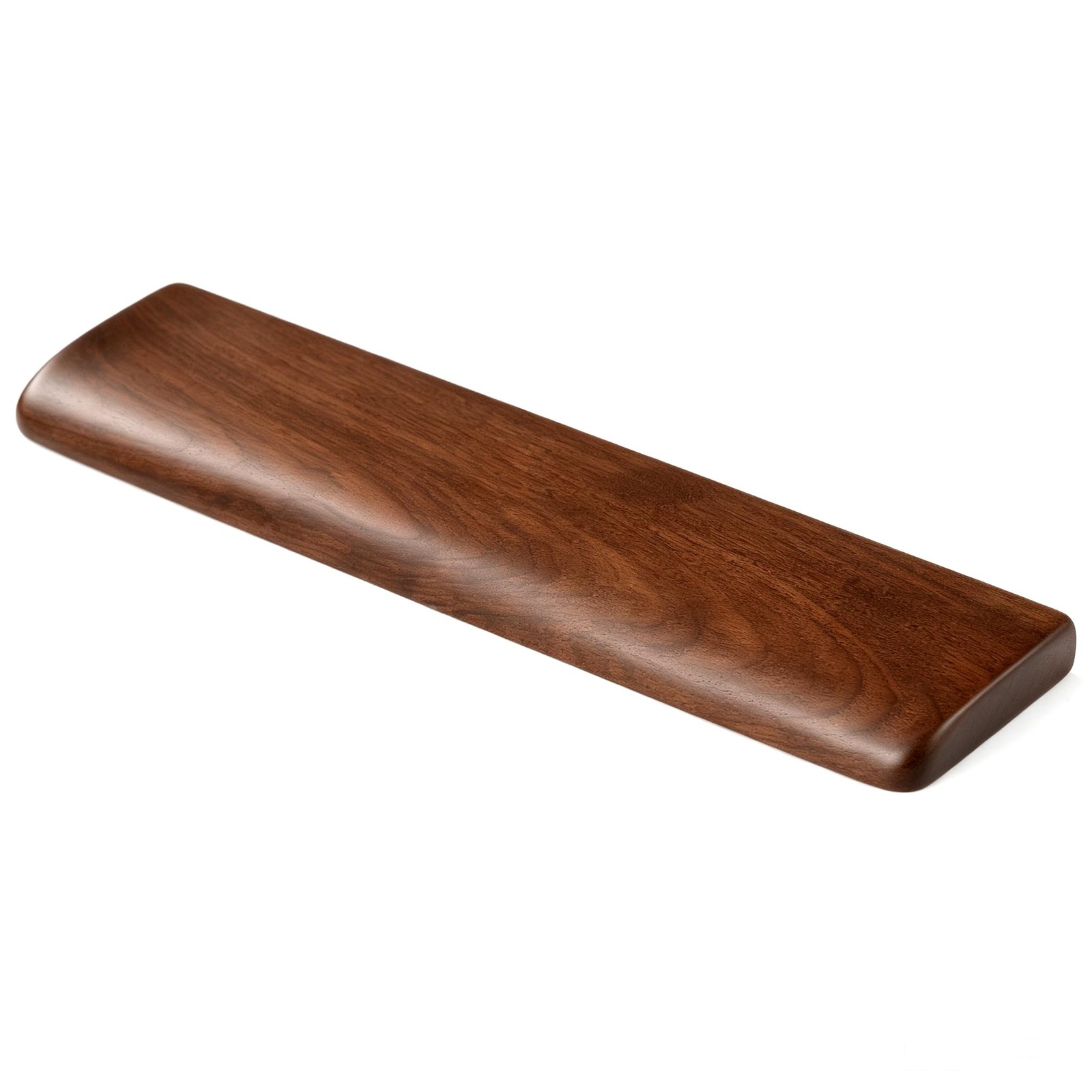 ZQL Wooden Wrist Rest, Walnut Wood 17.2"L x 3.15"W x 0.78"H, Black