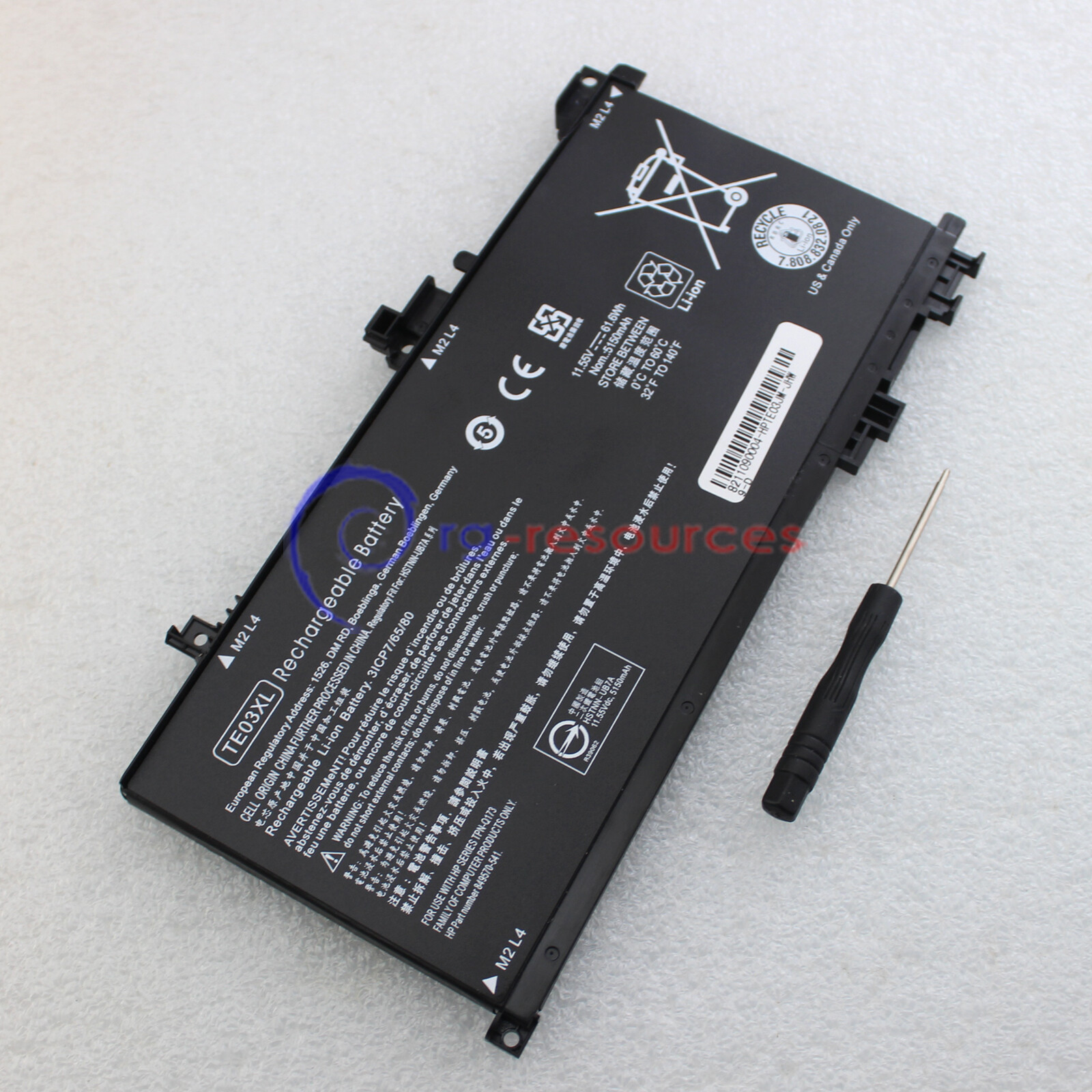 TE03XL Battery for HP Pavilion 15 UHD 15-BC000 OMEN 15-AX000 Series 849910-850