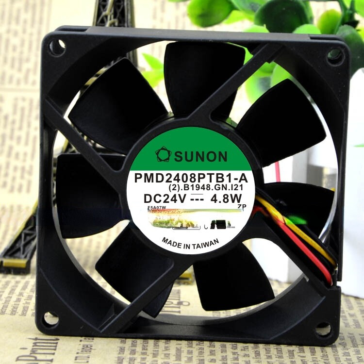 1pc SUNON PMD2408PTB1-A 8025 8CM  24V 4.8W  3-wire Cooling Fan