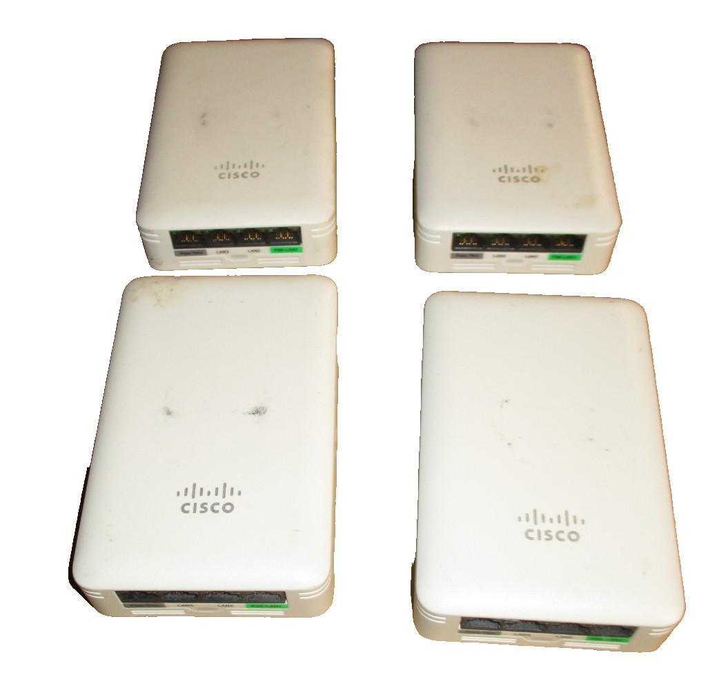 Lots of 4 Cisco Aironet AIR-AP1815W-B-K9 Wi-Fi Access Point