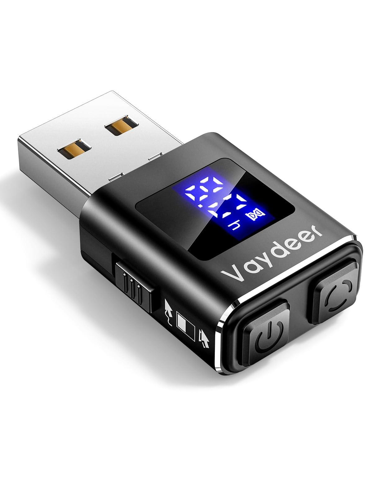 Vaydeer Metal Mini Mouse Jiggler, T5s Mover with Timer, LED Black 