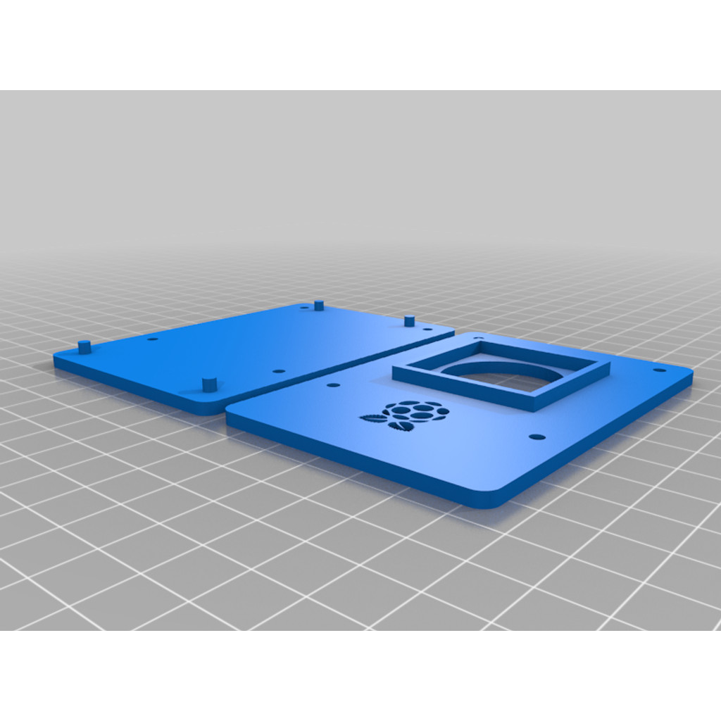 Simple 'Case' For Raspberry Pi 2 Model B 3d Printed