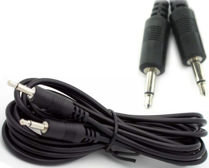 Lot2 12ft long 1/8"MONO Male-M,3.5mm Plug,Audio Patch/Cable/Cord/Wire 2conductor