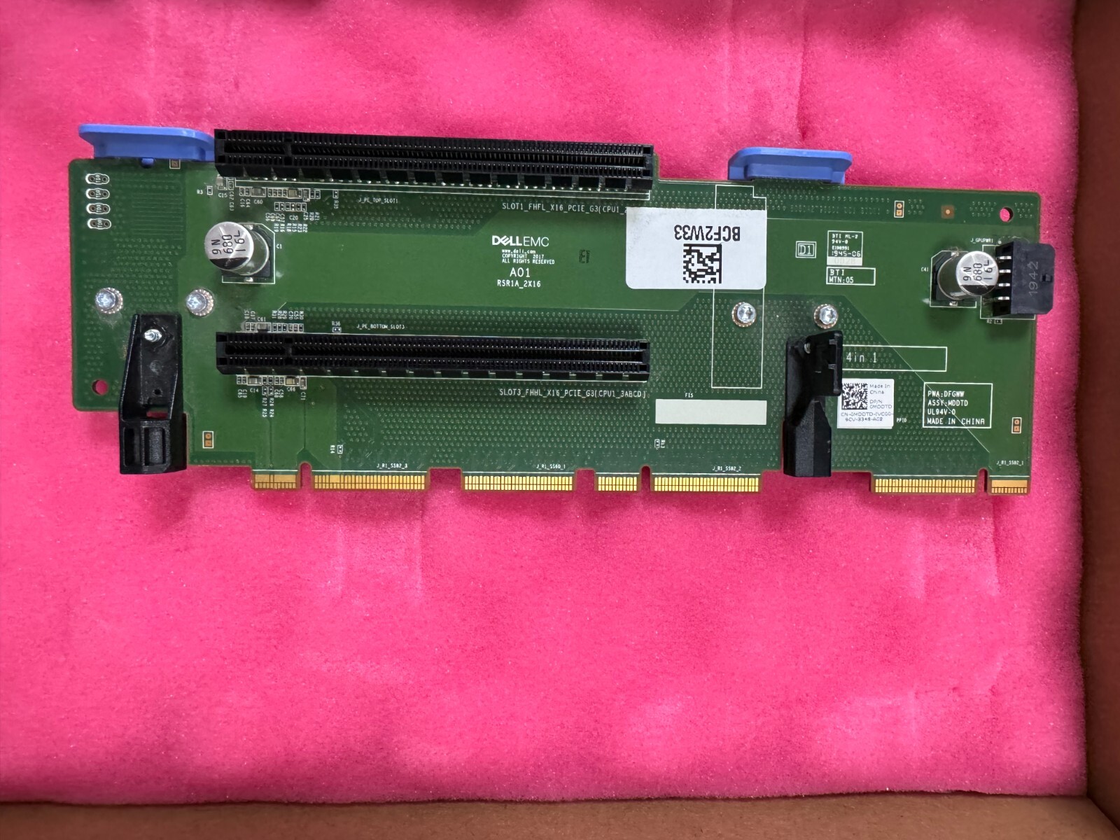 New Riser card Dell MDDTD 0MDDTD PowerEdge R740 R740XD Server PCI-E 2 x16 Slots