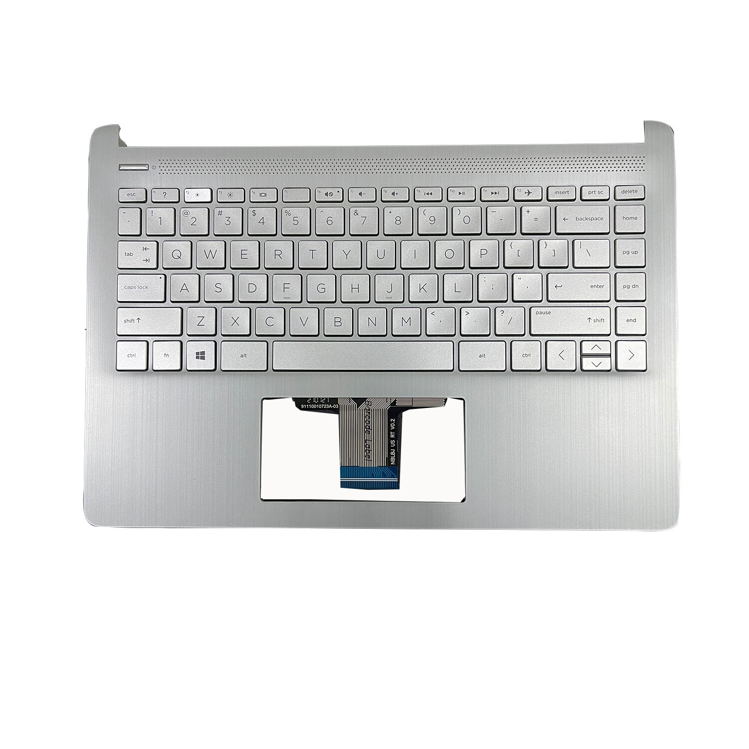 Silver Palmrest Non-Backlit Keyboard For HP 14T-DQ 14-FQ 14-DQ1059WM L88200-001 