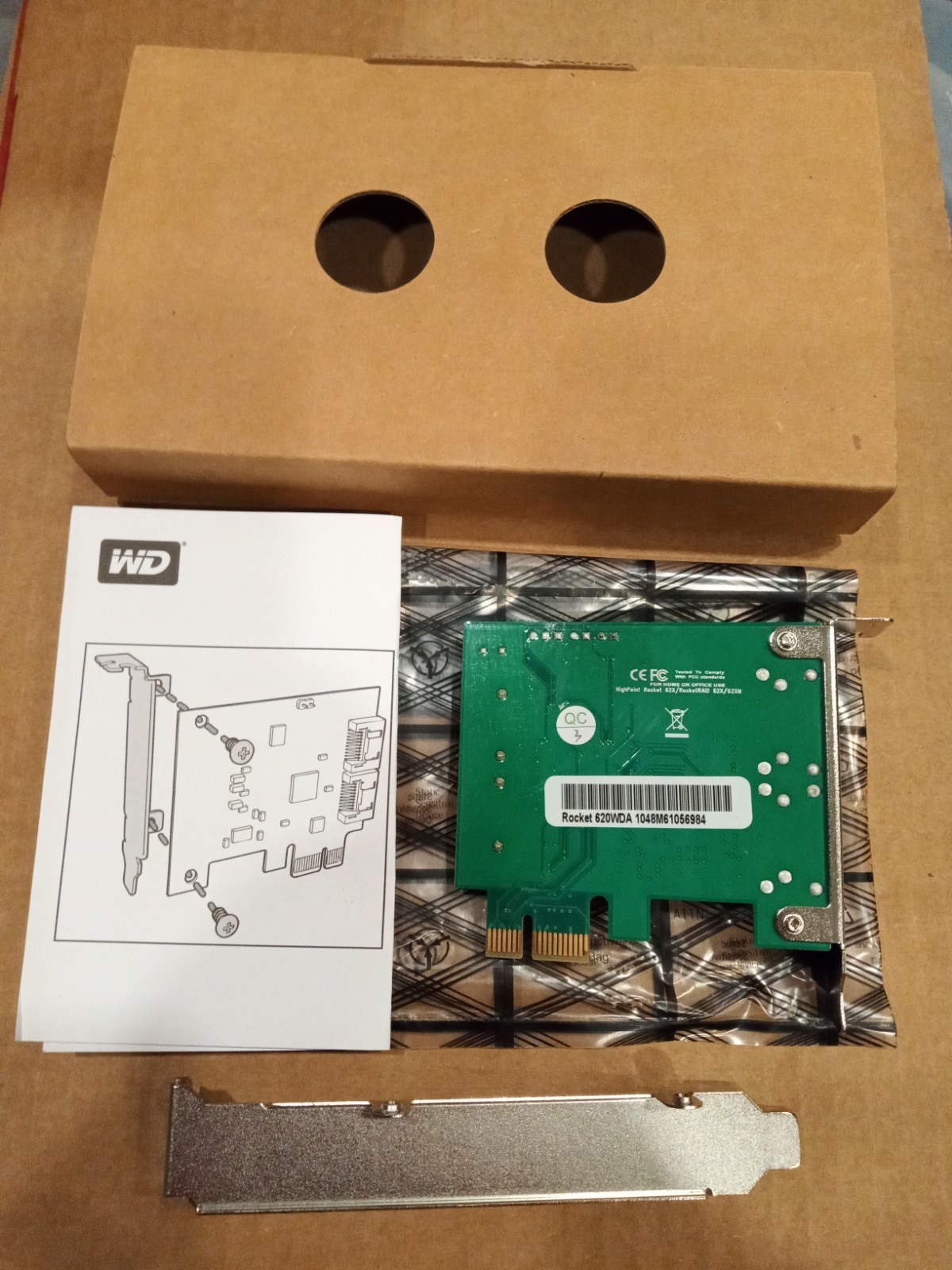 HighPoint Rocket 620WDA PCIe SATA III 6Gb/s Controller Card Kit - New